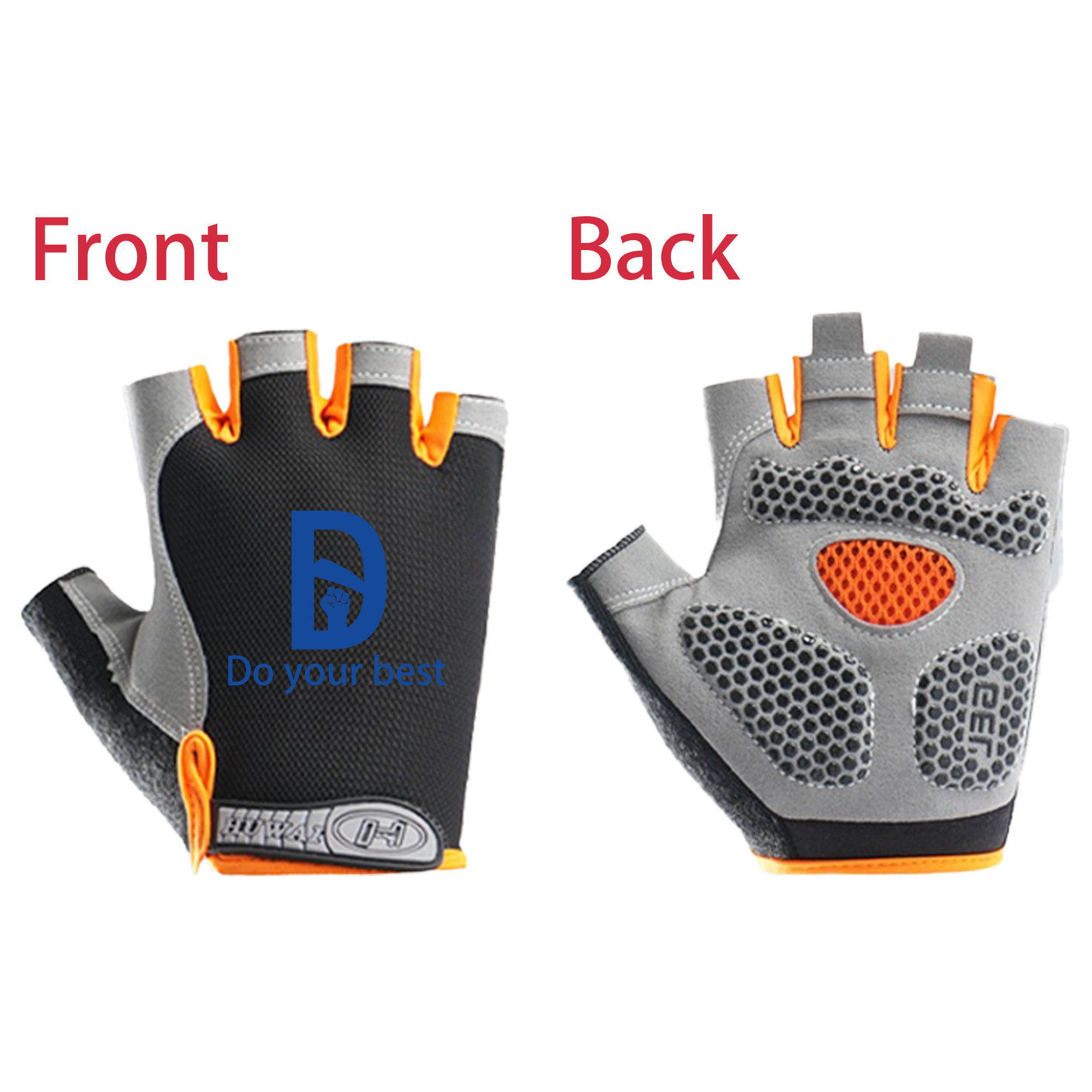 Protective Breathable Fingerless Gloves MOQ 100 3