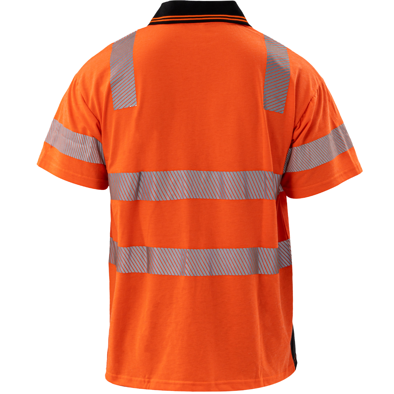 Class 3 Cotton Knitted Double Band Segmented Tape Polo Shirt with Pocket 2