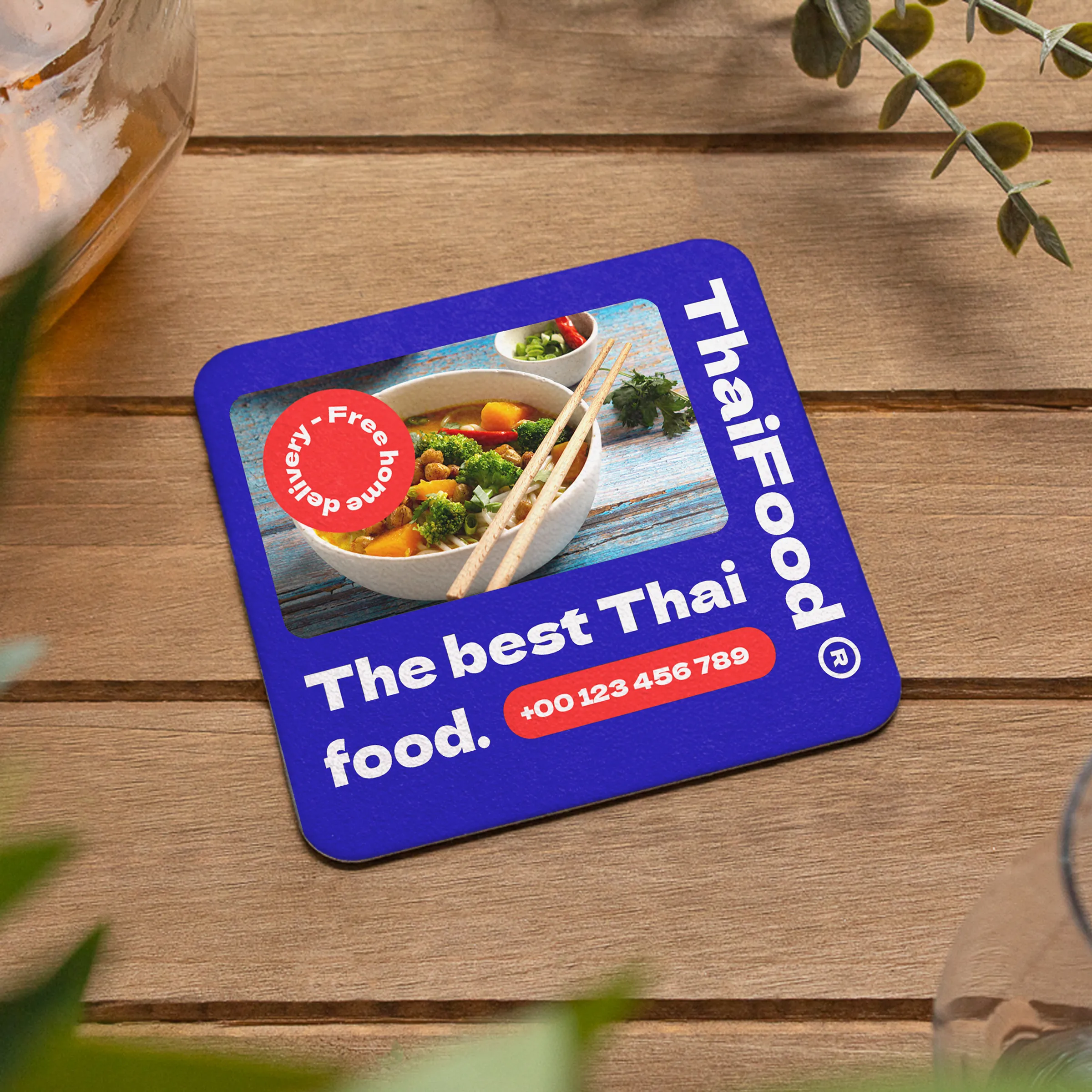 3.5" Square Pulpboard Coaster - Full-Color print 6