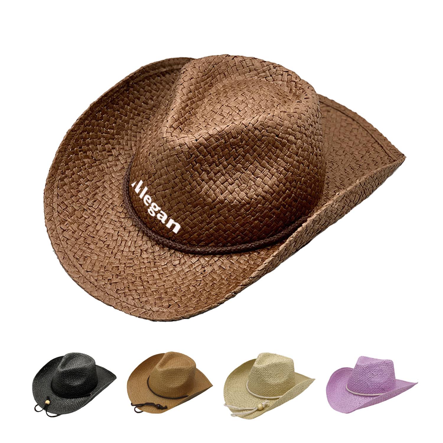 Men And Women Pull Grass Hand Woven Western Cowboy Hat 1