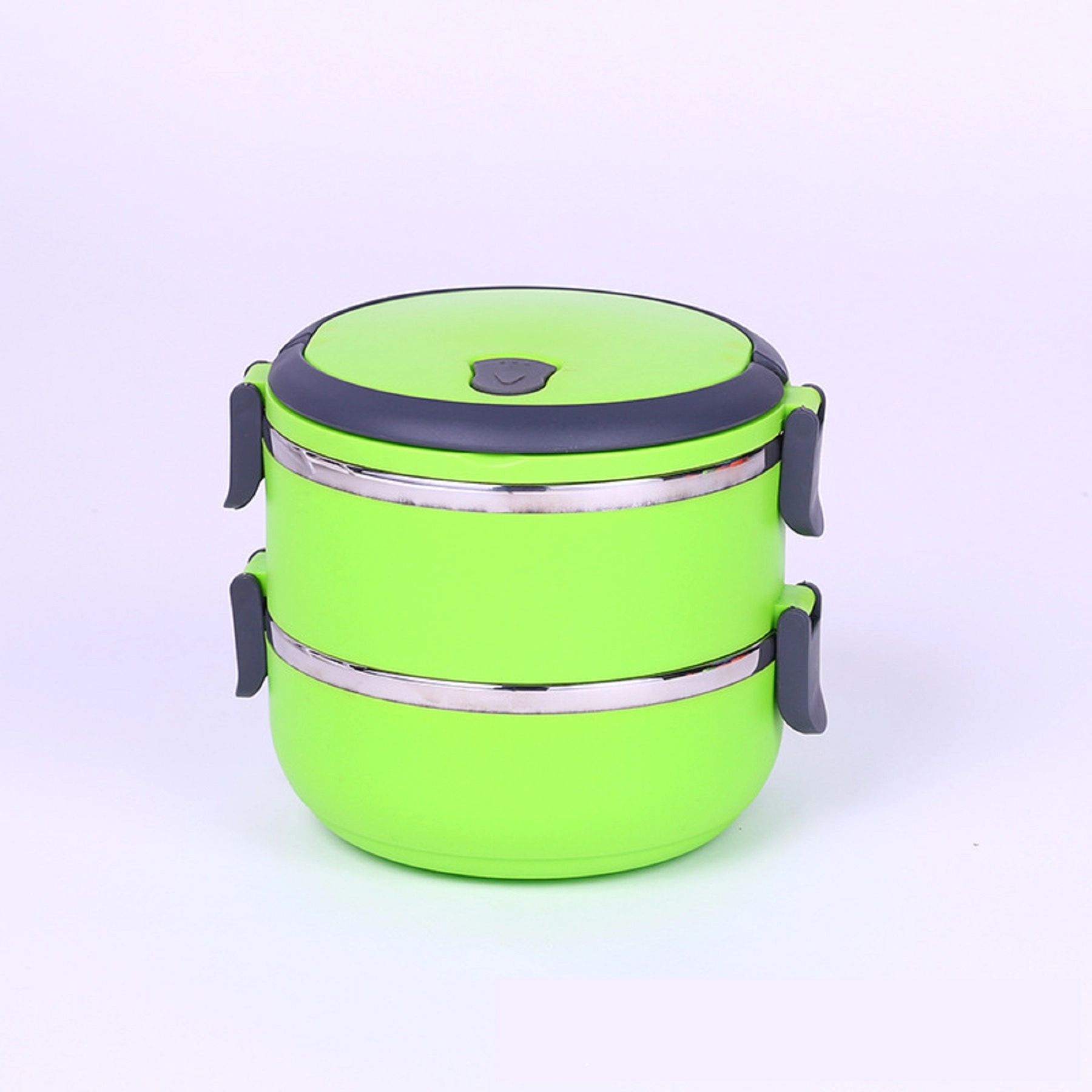 Round 2 Layer Stainless Steel Insulation Lunch Box 3