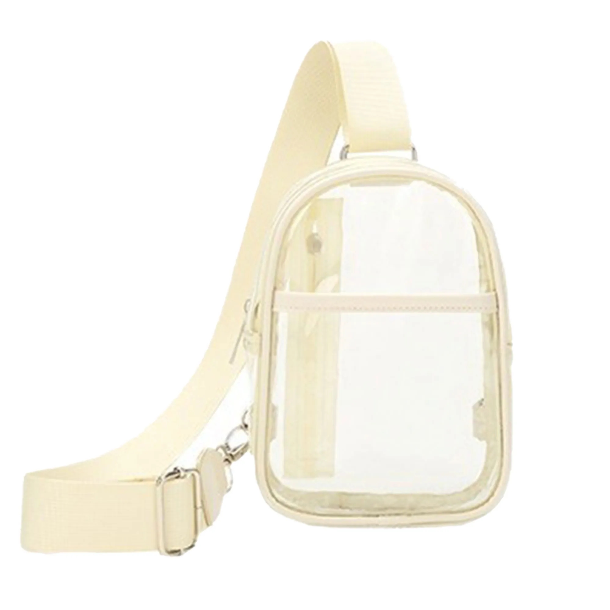 MOQ 30 PVC Transparent Crossbody Chest Bag One Shoulder 4