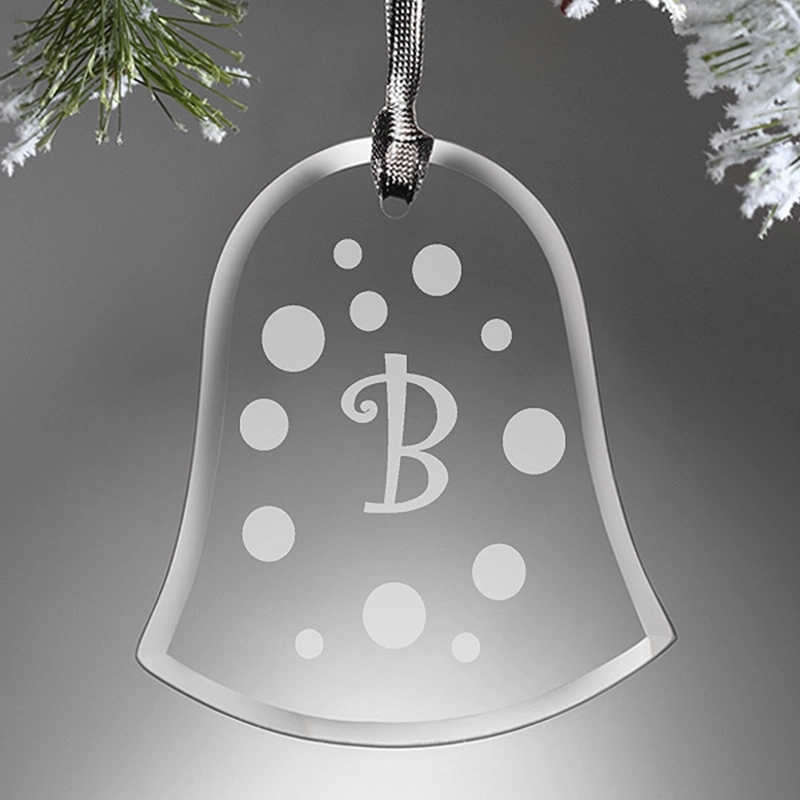Custom Crystal Bell Ornament 2
