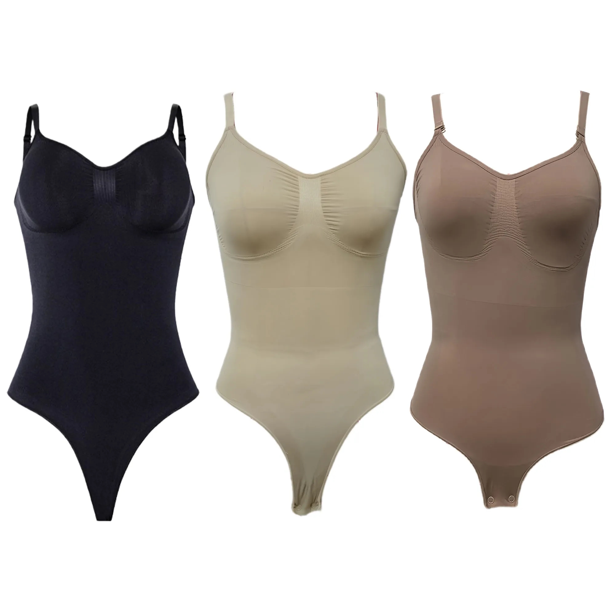 Seamless Shapewear Bodysuit Tummy Control Butt Lifting 5