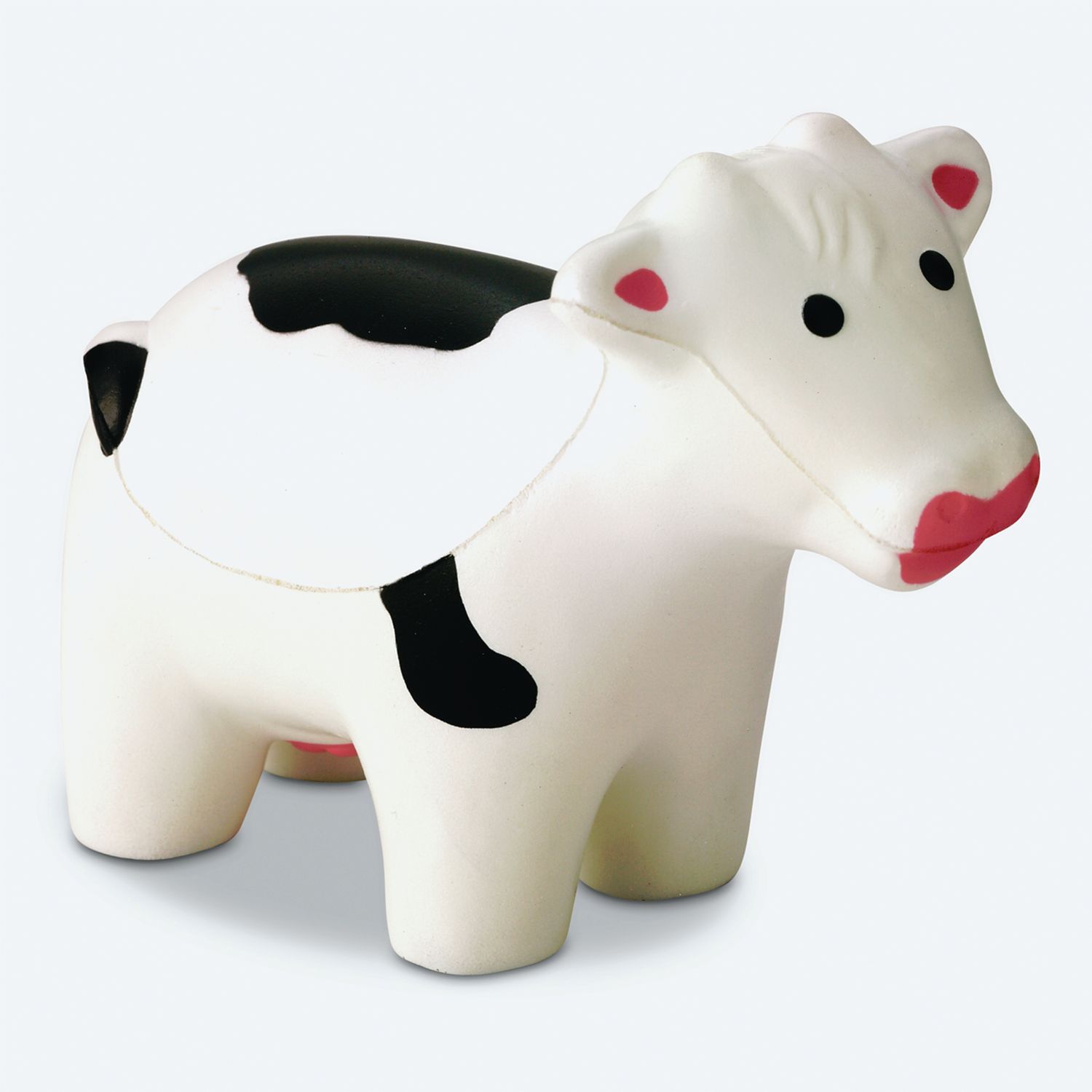 White Cow With Black Spots Stress Shape 2