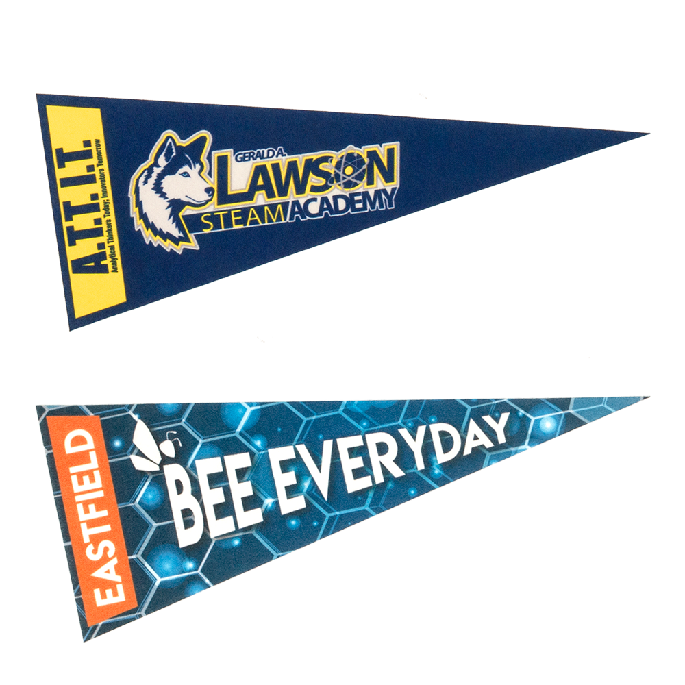 4" x 10" Full Color Felt Pennant, No Strip 2
