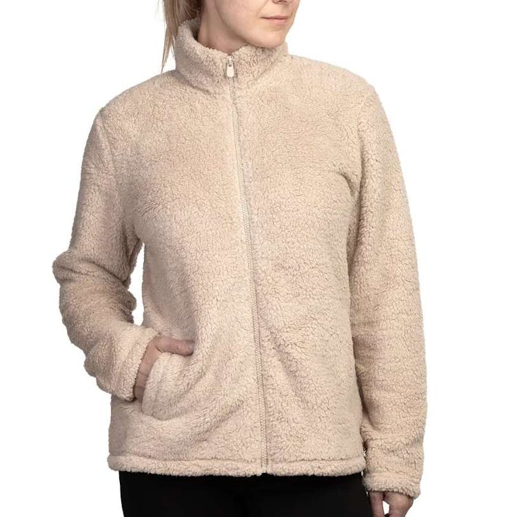 Sofra Ladies' Sherpa Jackets Sand XL 1