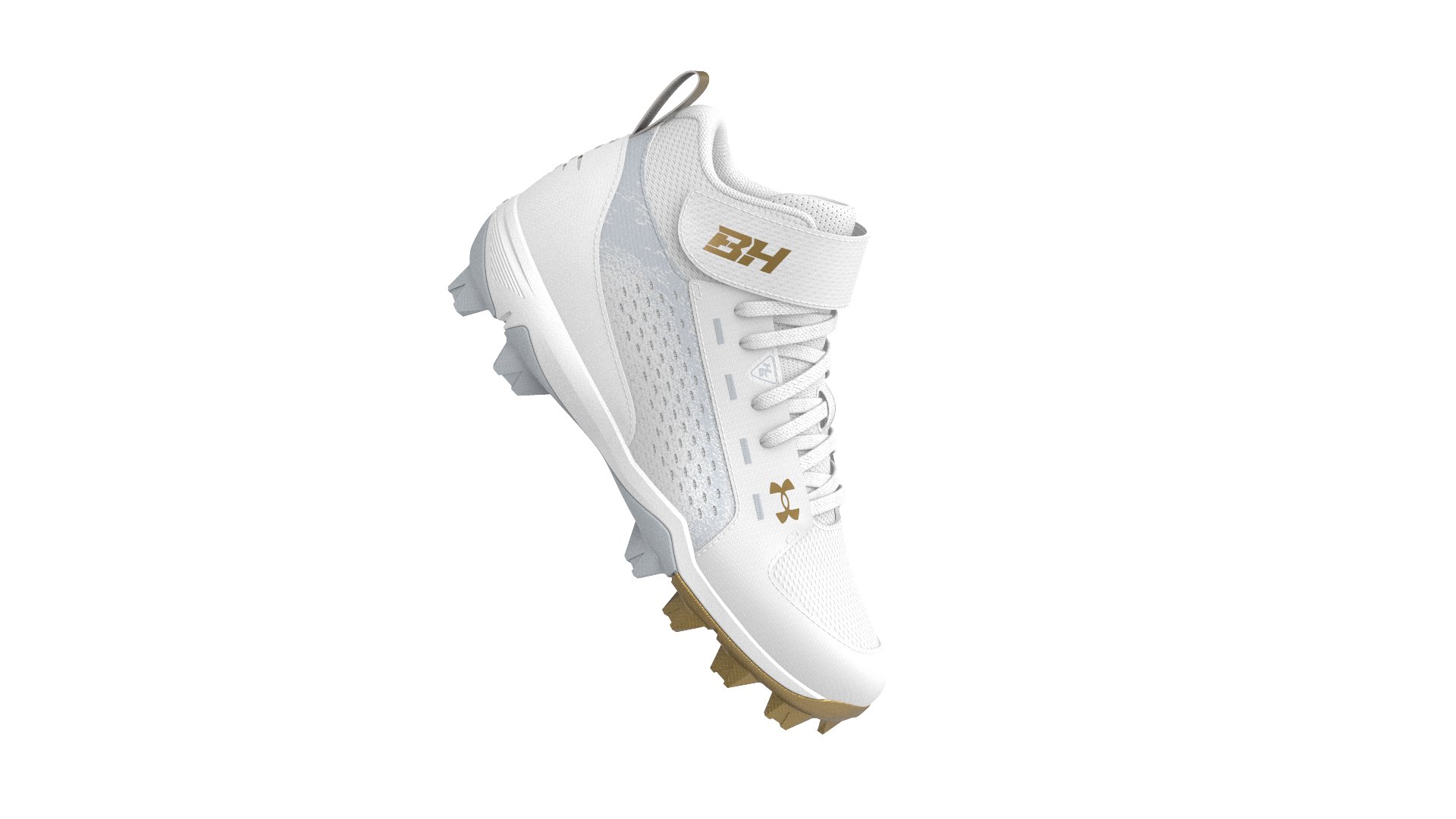 UA Harper 6 Mid RM Jr. Boys' Baseball Cleats 4