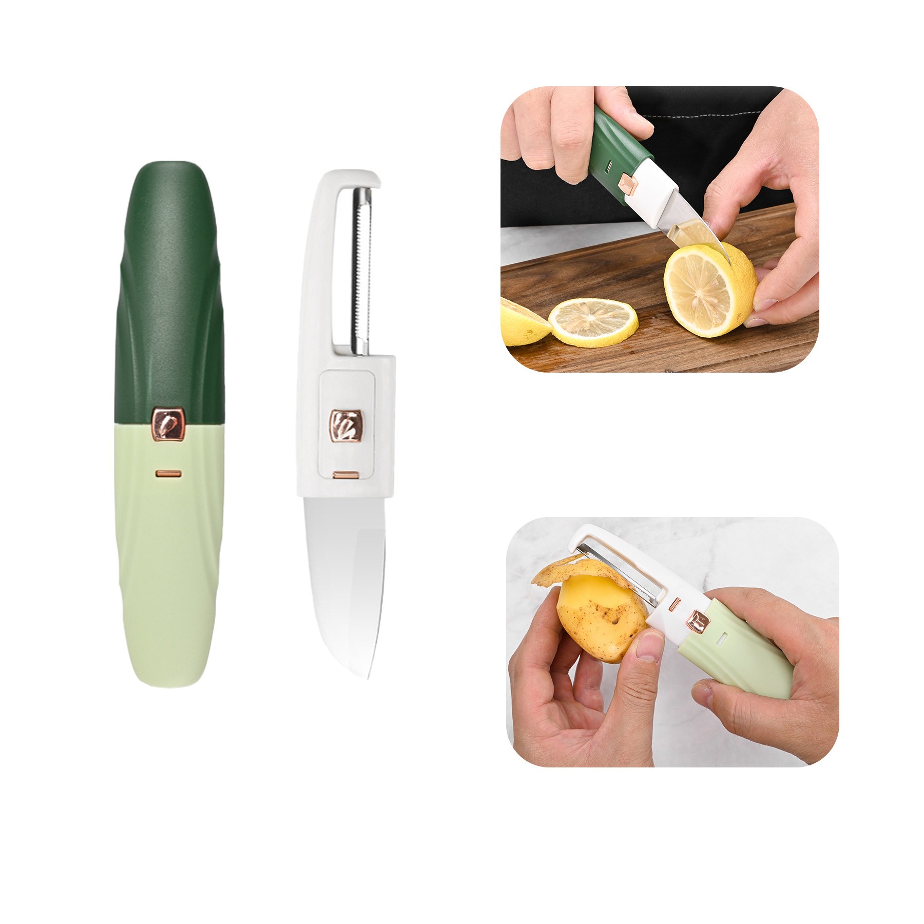 Two-in-One Portable Outdoor Fruit Knife 4