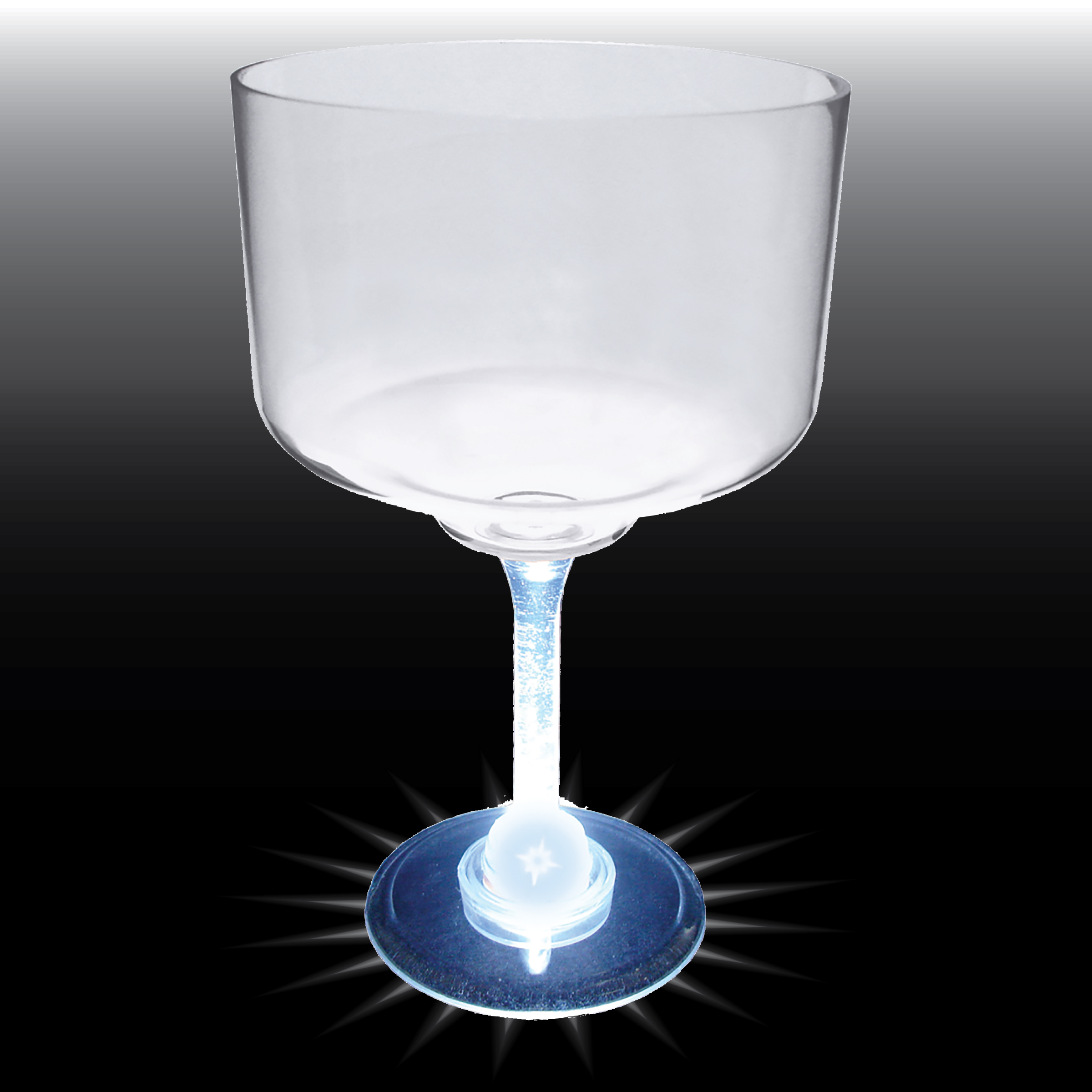18oz Light Up Standard Stem Plastic Margarita Glass 13