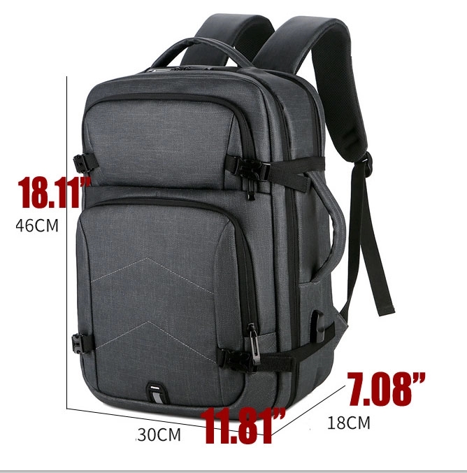 Business Travel Laptop Backpacks with USB Charging Port 12