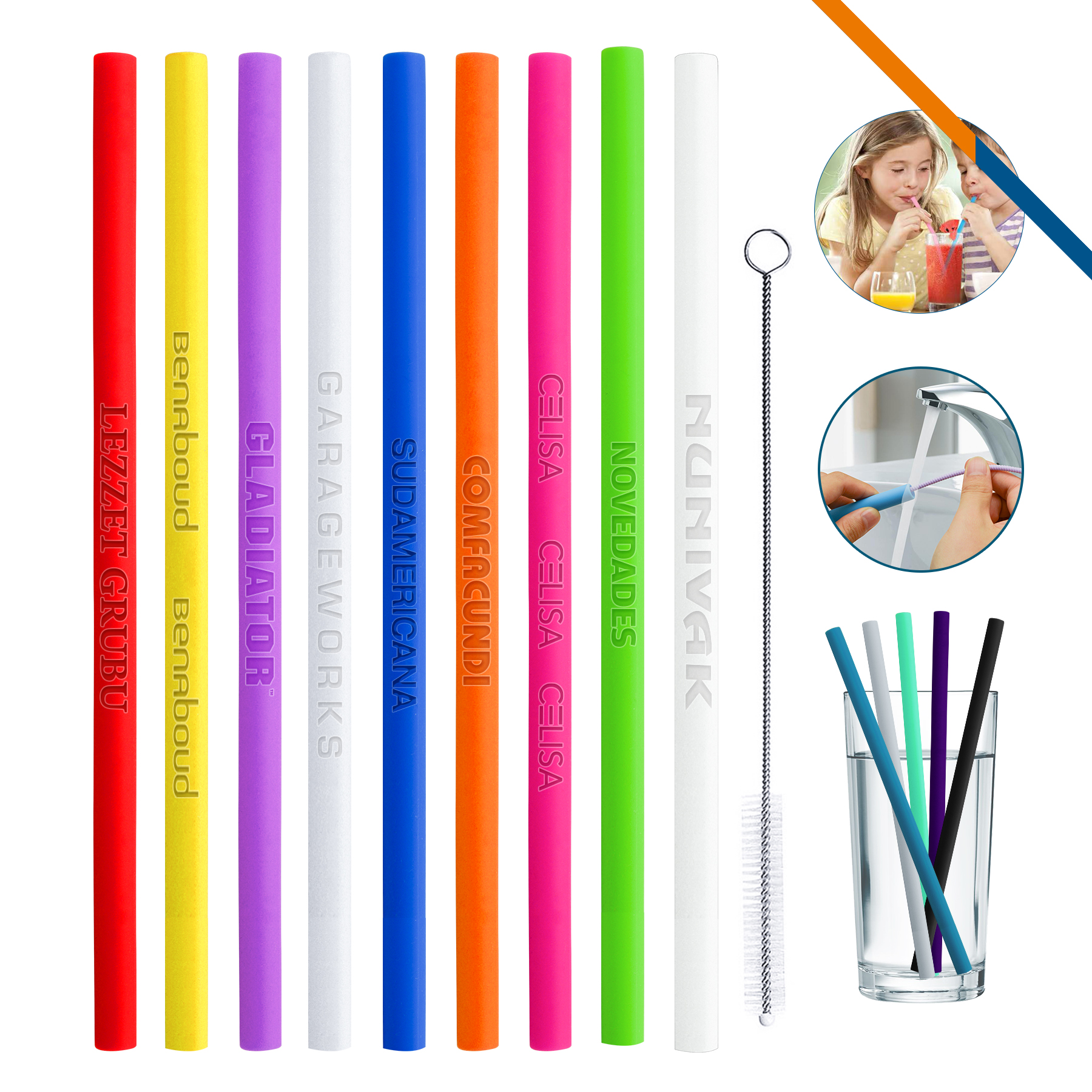 Jolly Silicone Straw 15