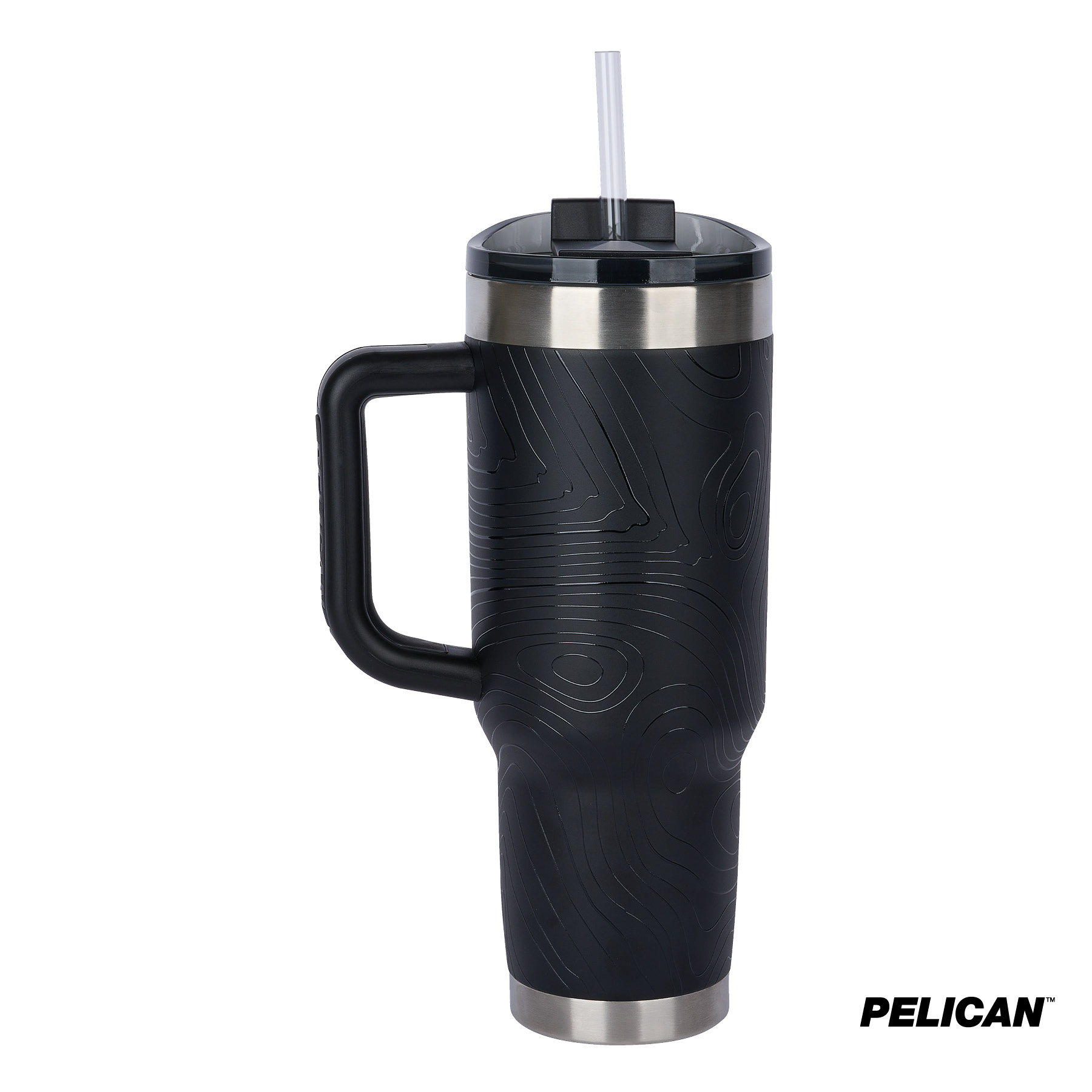 Pelican Porter™ 40 oz. Topographical Recycled Double Wall Stainless Steel Travel Tumbler 16