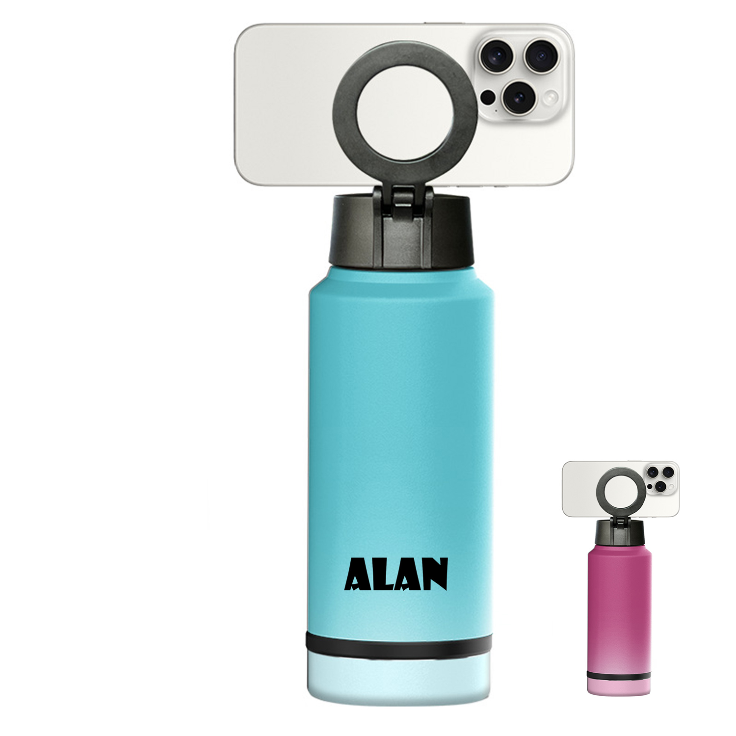 stainless steel thermos cup magnetic phone holder cover 9