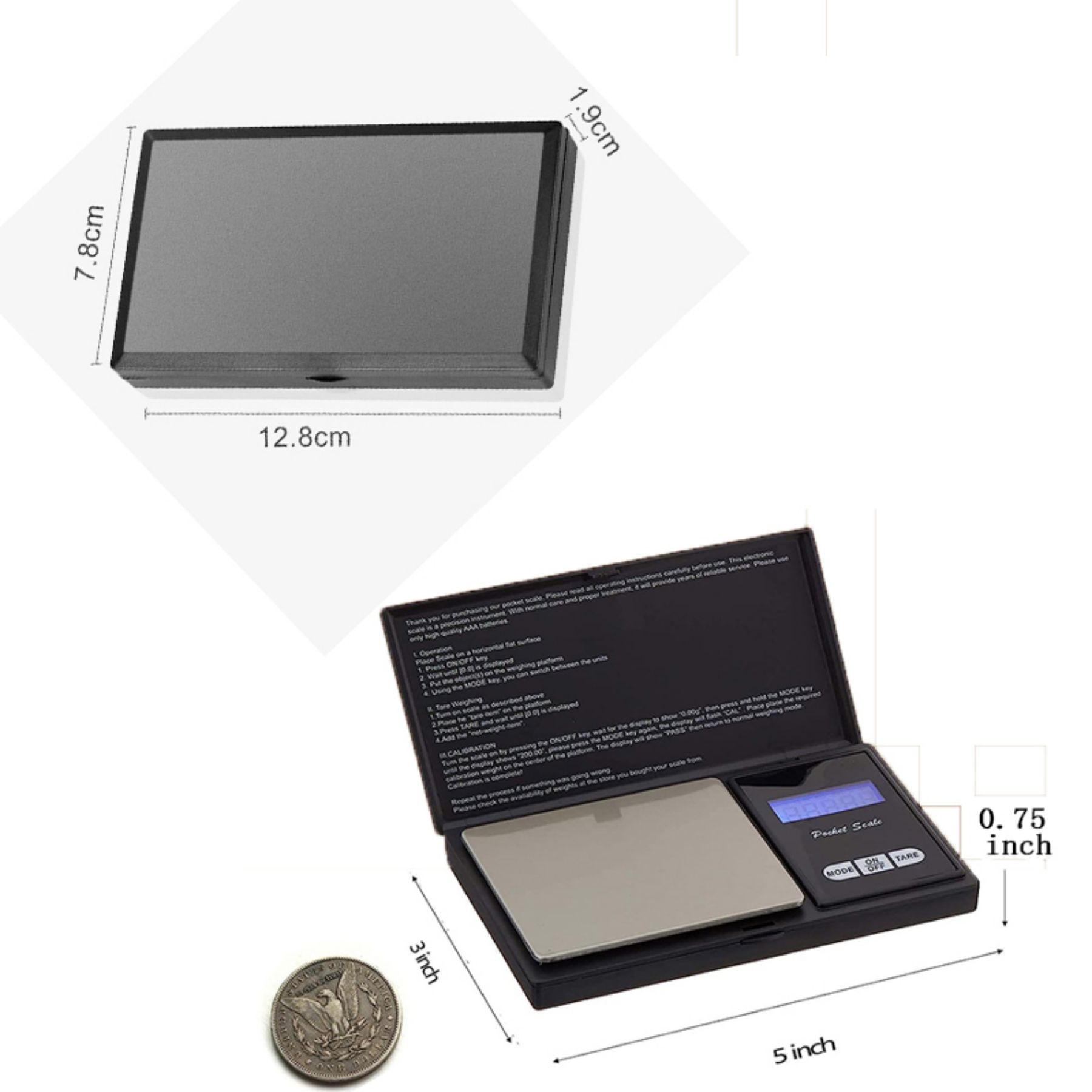 Pocket Scale 0.01g/500g 2