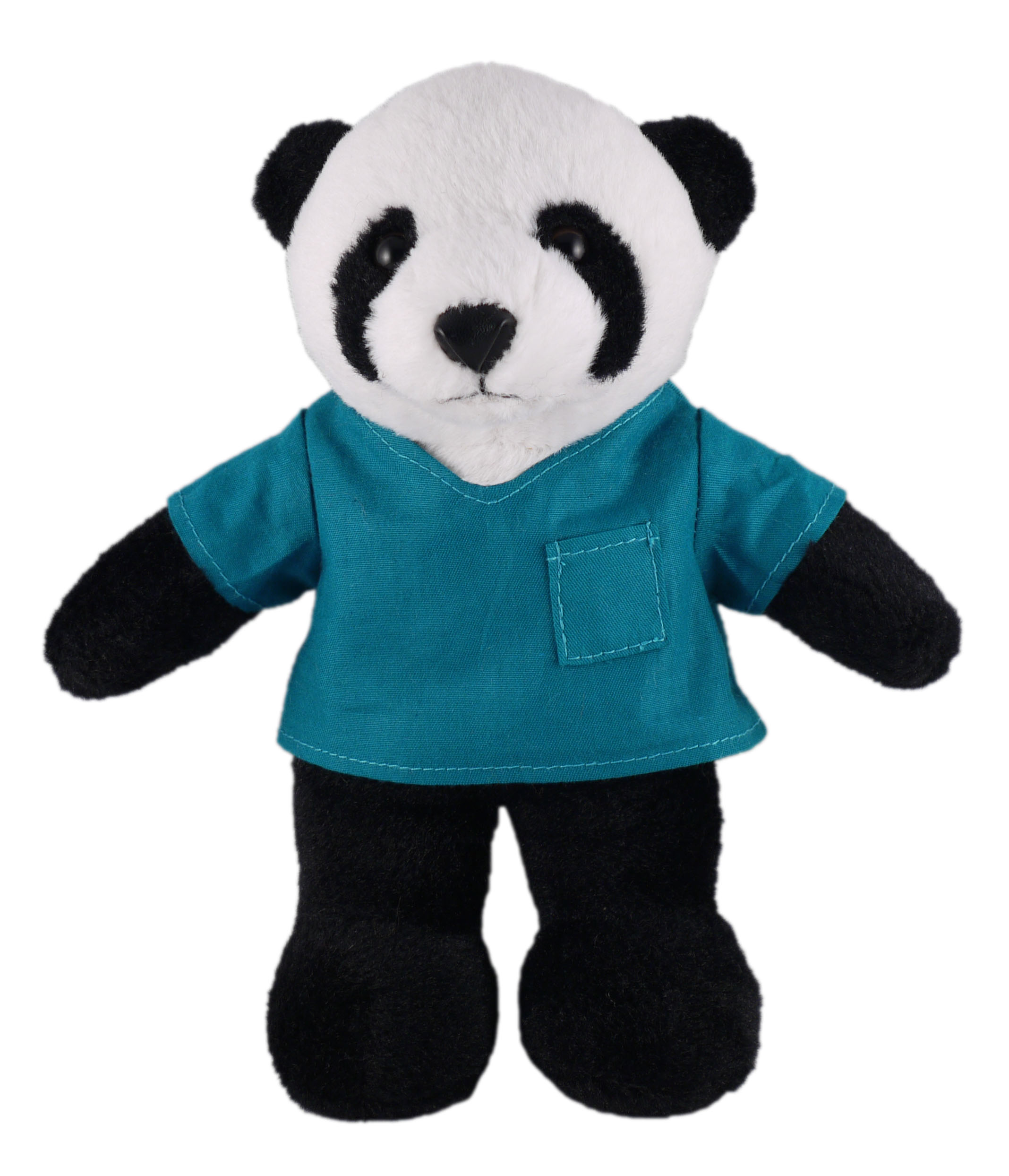 Soft Plush Stuffed Panda in scrub shirt