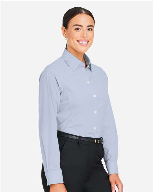 Women's CrownLux Performance® Microstripe Dress Shirt - DG537W 29