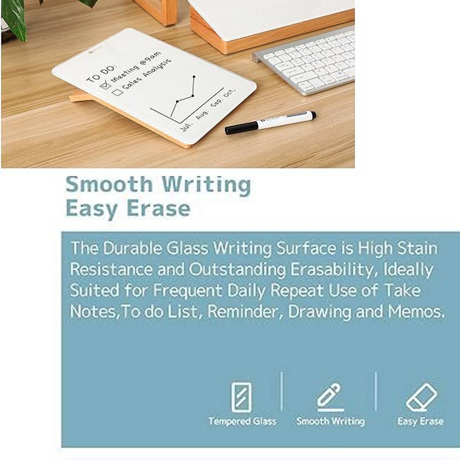 Desktop Glass Whiteboard 2