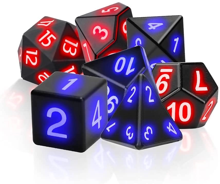 7pcs Led Lights Electronic Dice Set 2