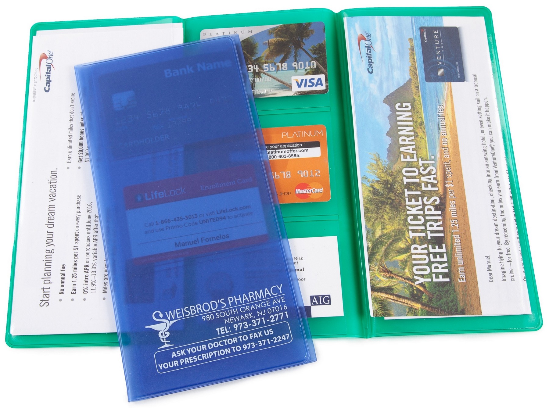 Tri-Fold Travel Companion Document Holder 2