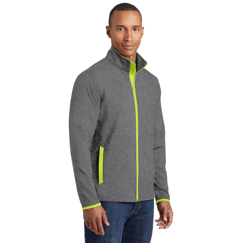 Sport-Tek Sport-Wick Stretch Contrast Full-Zip Jacket. 17