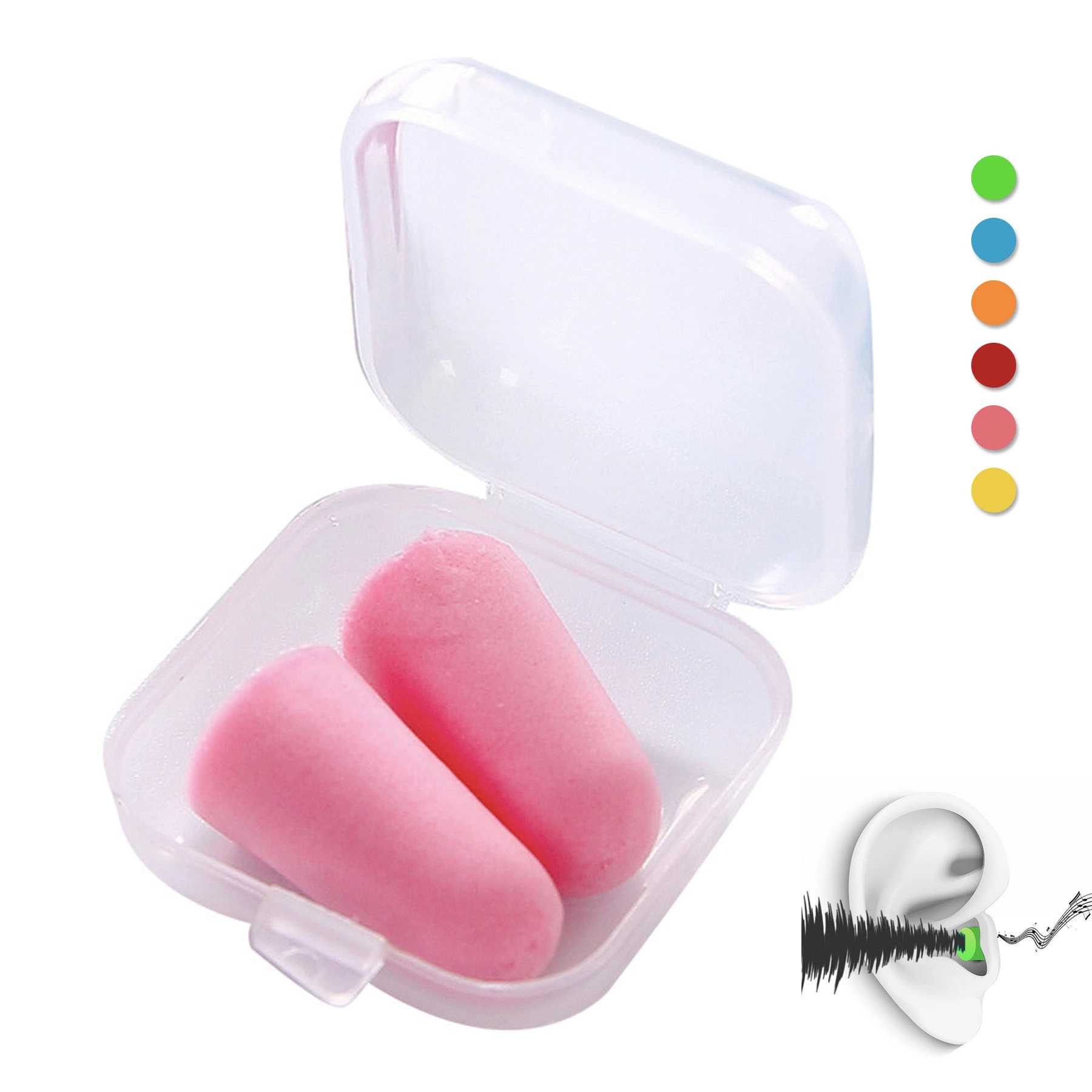 Sponge Earplugs w/ Case 3