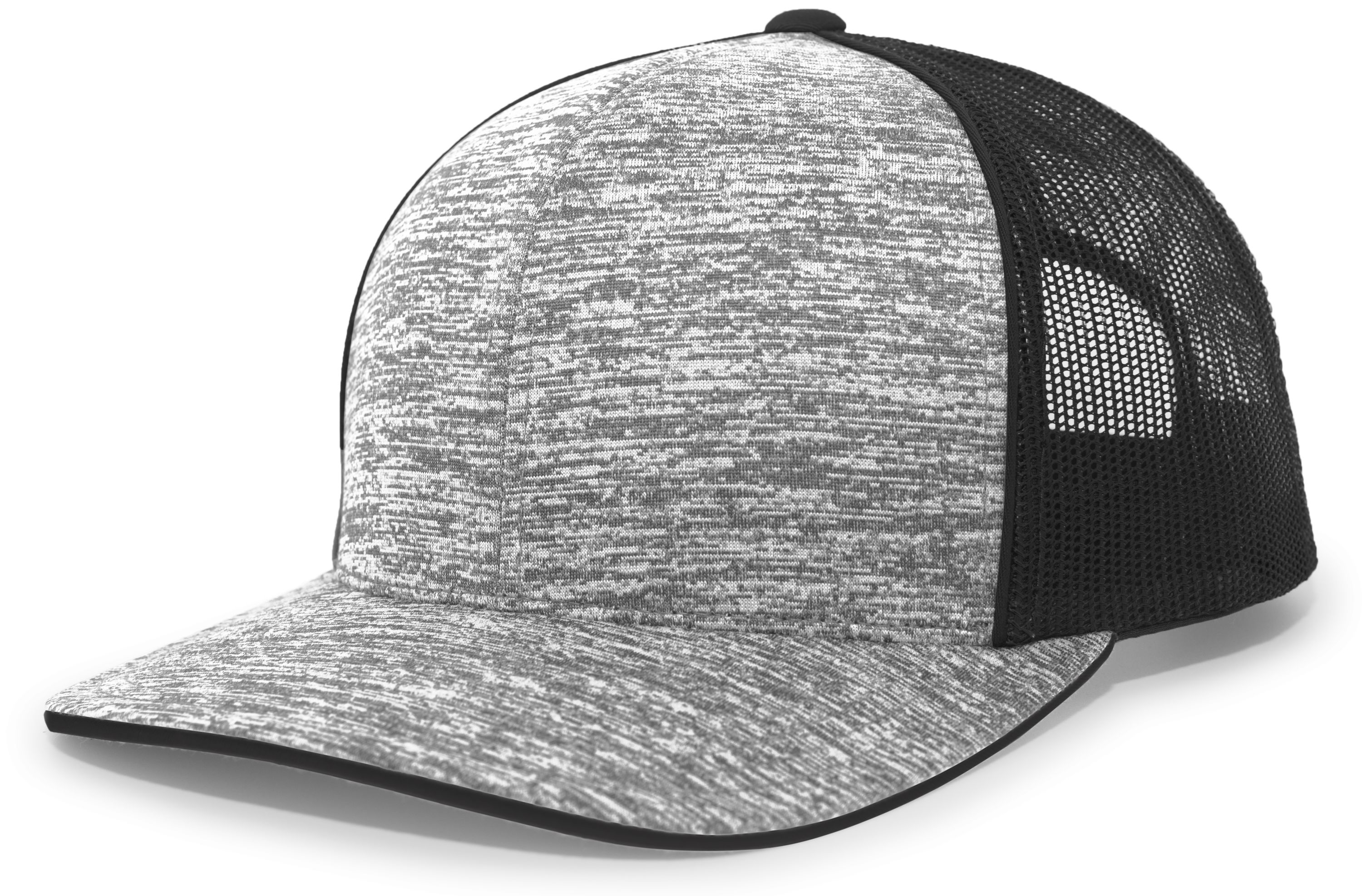 Aggressive Heather Trucker Snapback Cap 12