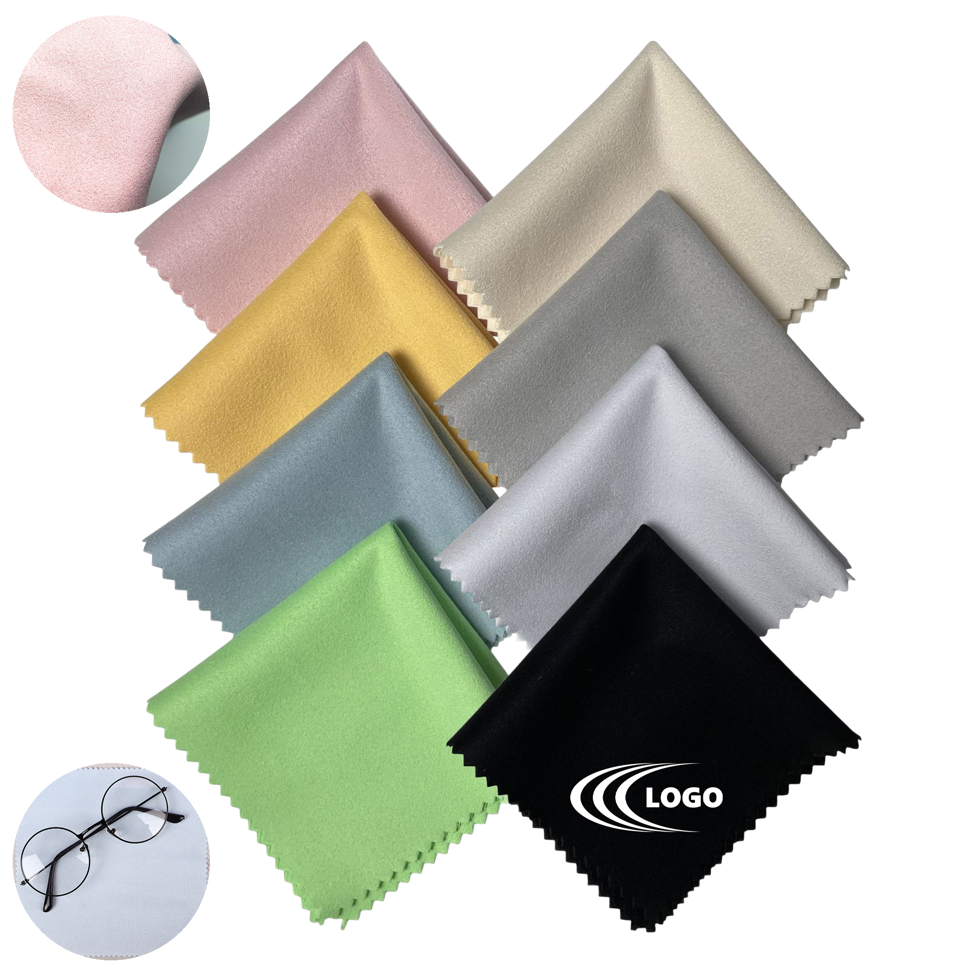 Reusable Microfiber Cloth With Custom Embroidery 2