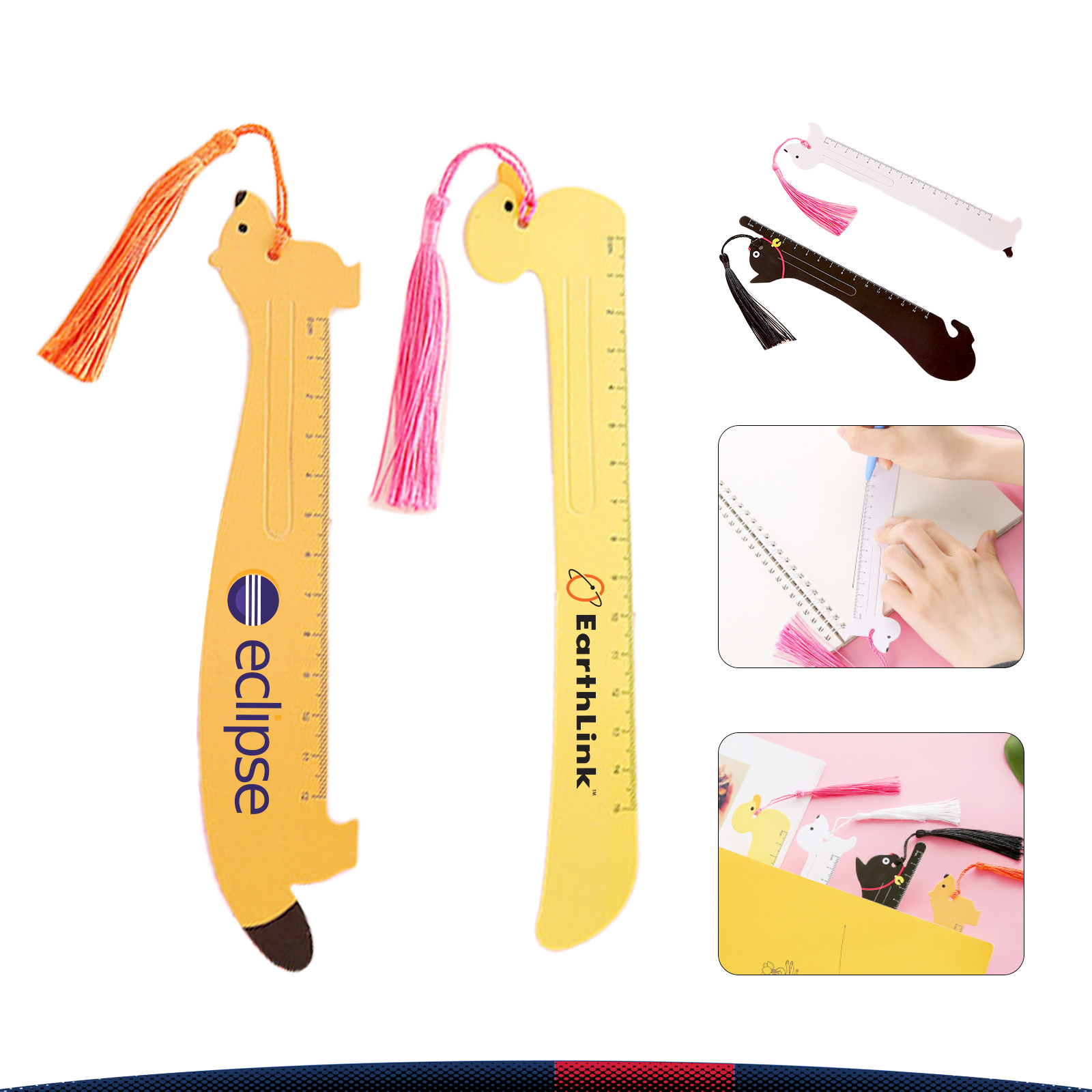 Cartoon Bookmark Ruler, custom ruler with logo imprint 5