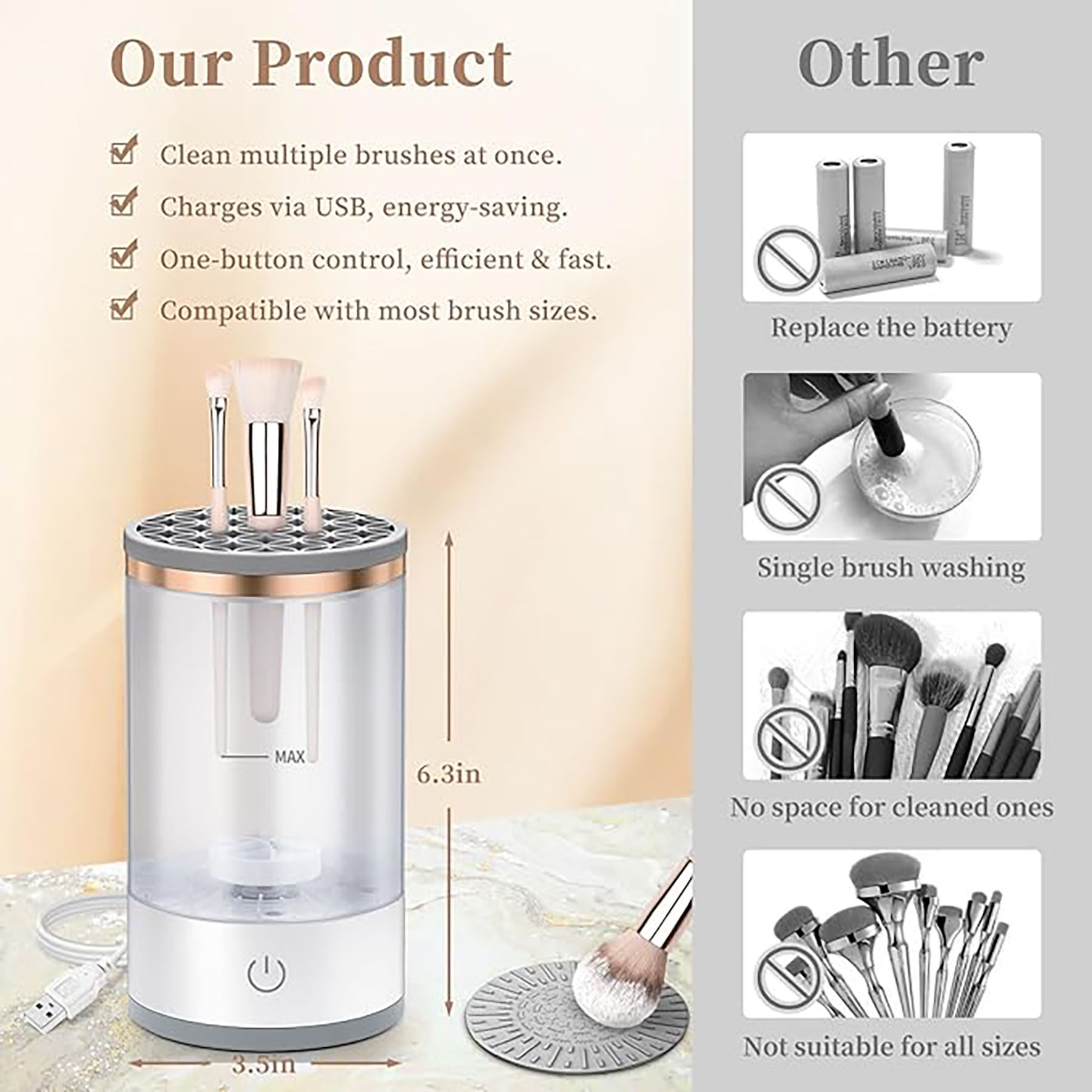 Auto Makeup Brush Cleaner 4