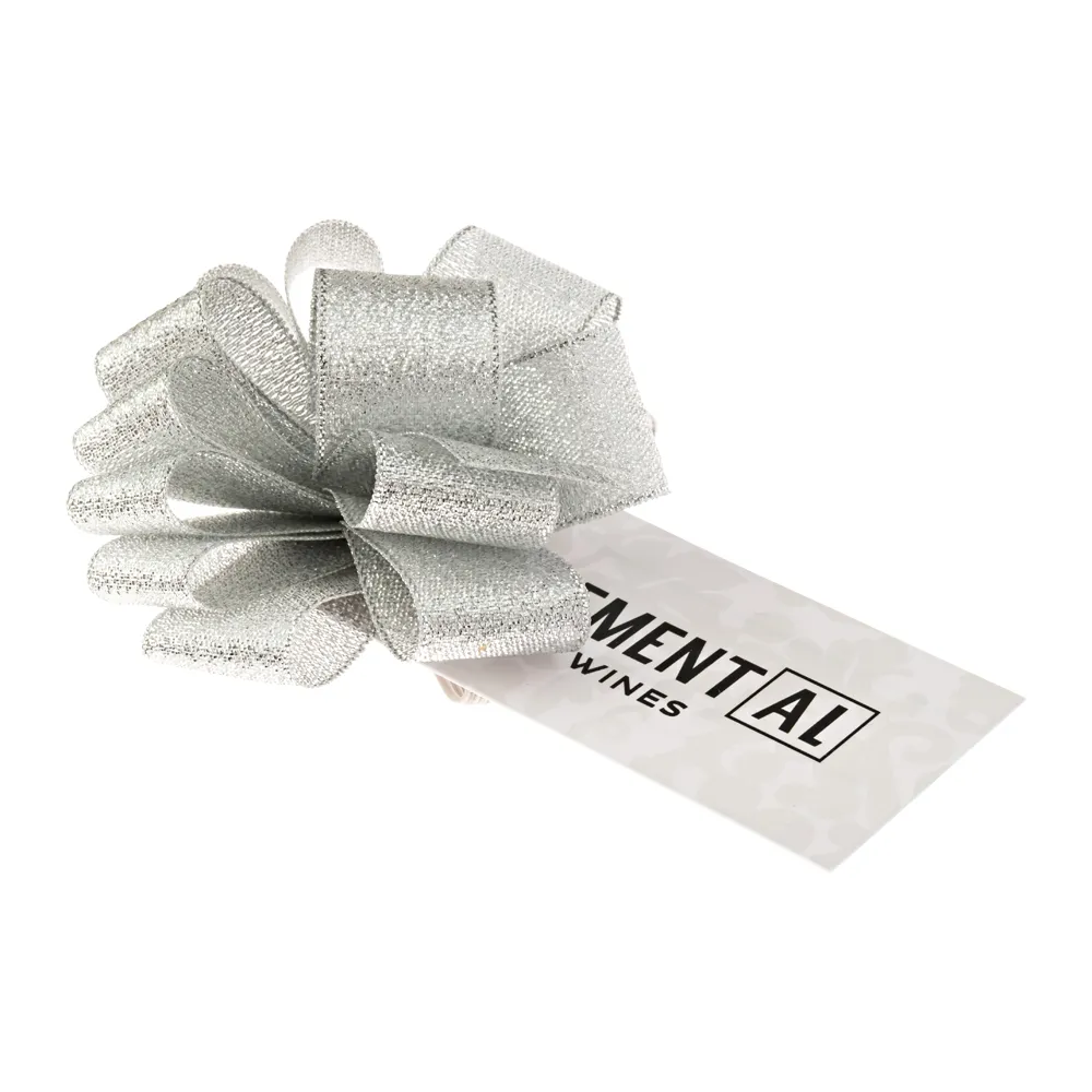 Wine Bottle Ribbon Bow with Card 4