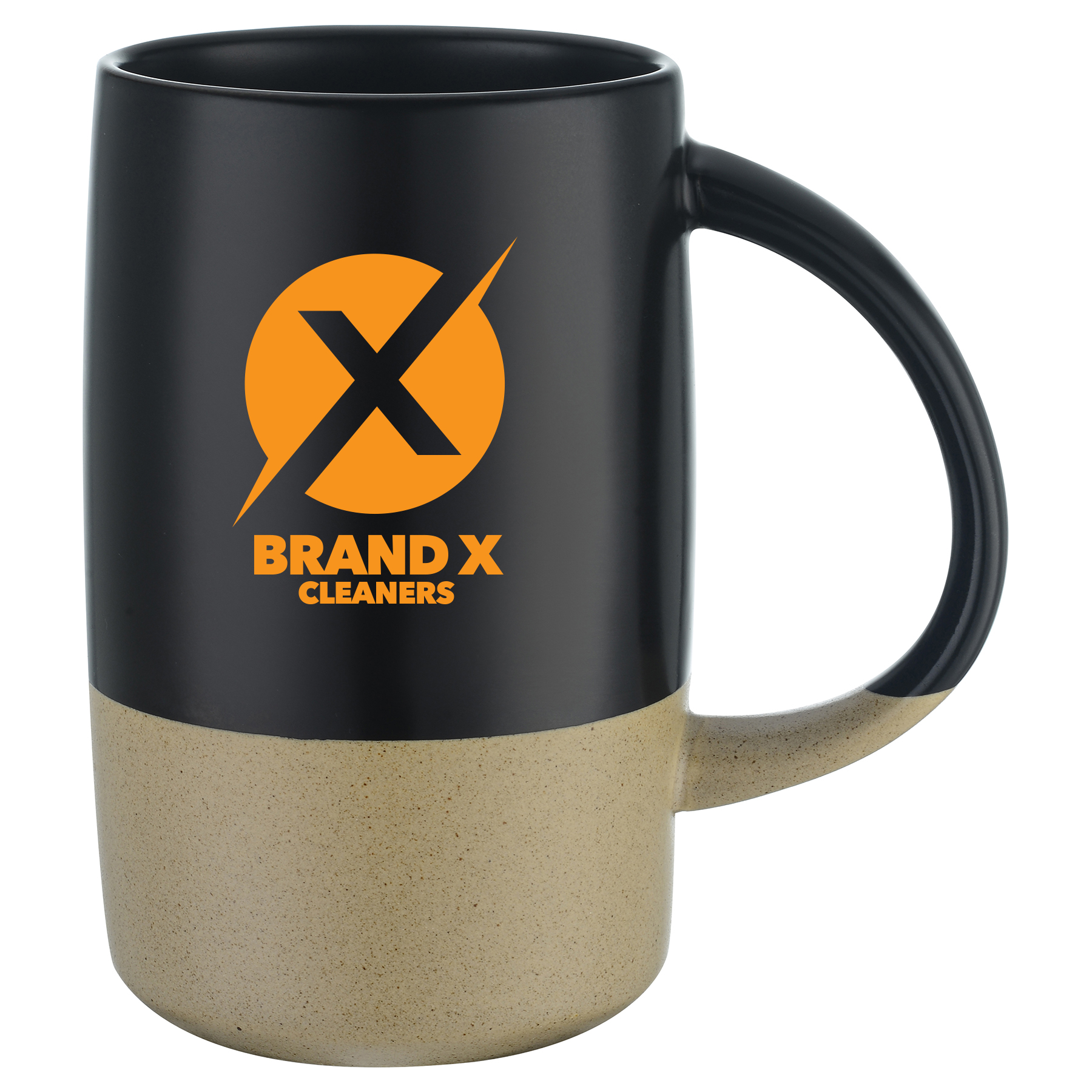 Imari 17oz Two-Tone Ceramic Mug with Smooth Finish and Sandstone Base 6