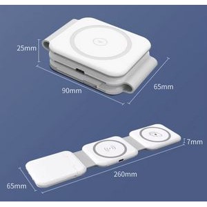 3-in-1 Folding Wireless Charger Storage Box with Phone Stand 3