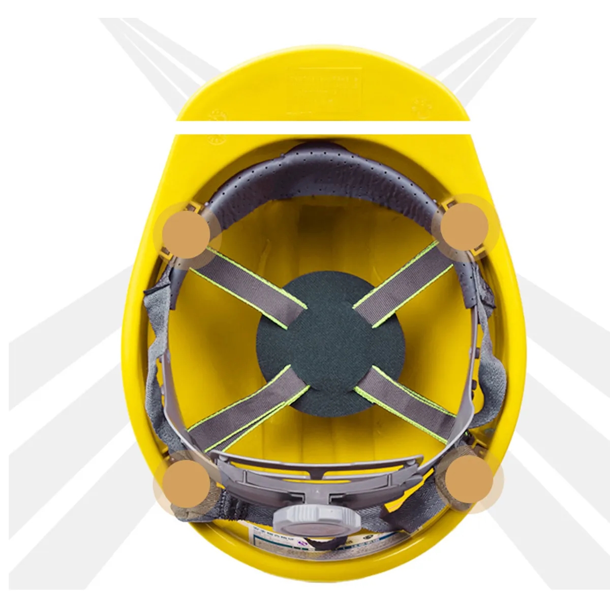 Construction Hard Hat With Self-Adjusting Suspension 1