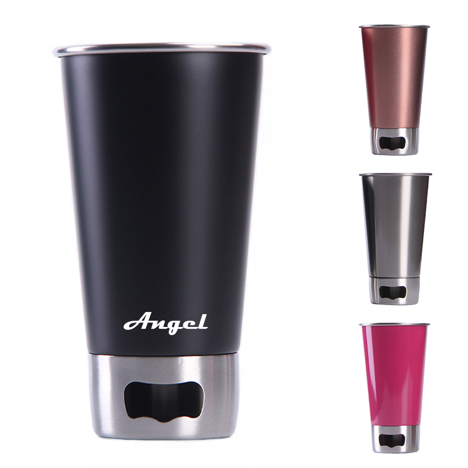 18oz Stainless Steel Cups W/ Bottle Opener 1