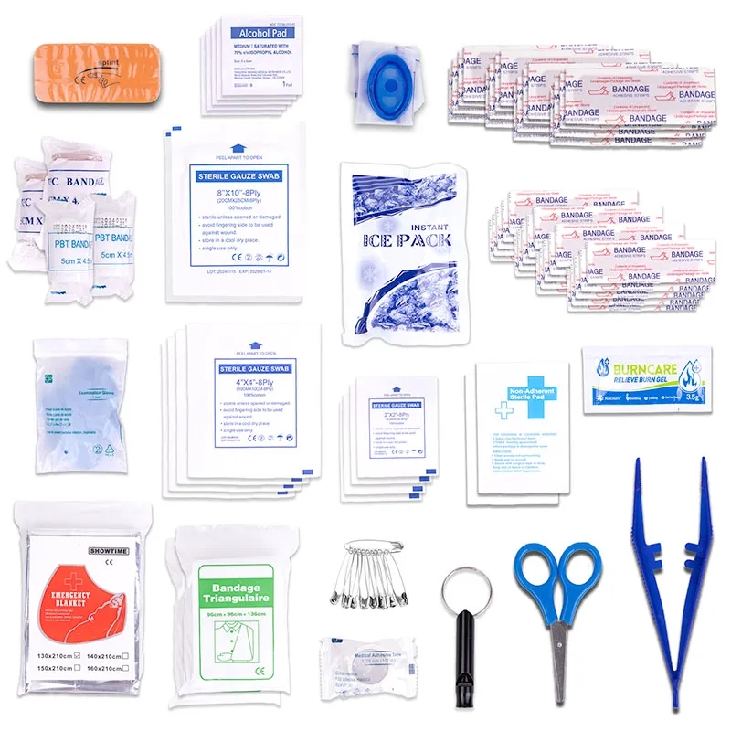 86pc OSHA Compliant First Aid Kit in Clear Hard Case 3