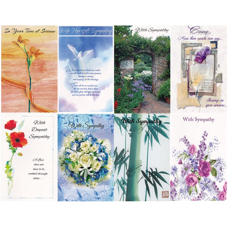 Sympathy Cards - Assorted 5"x7.75" 1