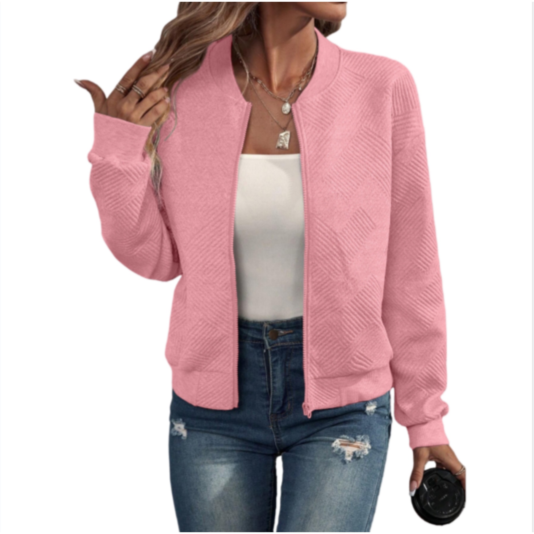 Women Zip Up Sweatshirt 8