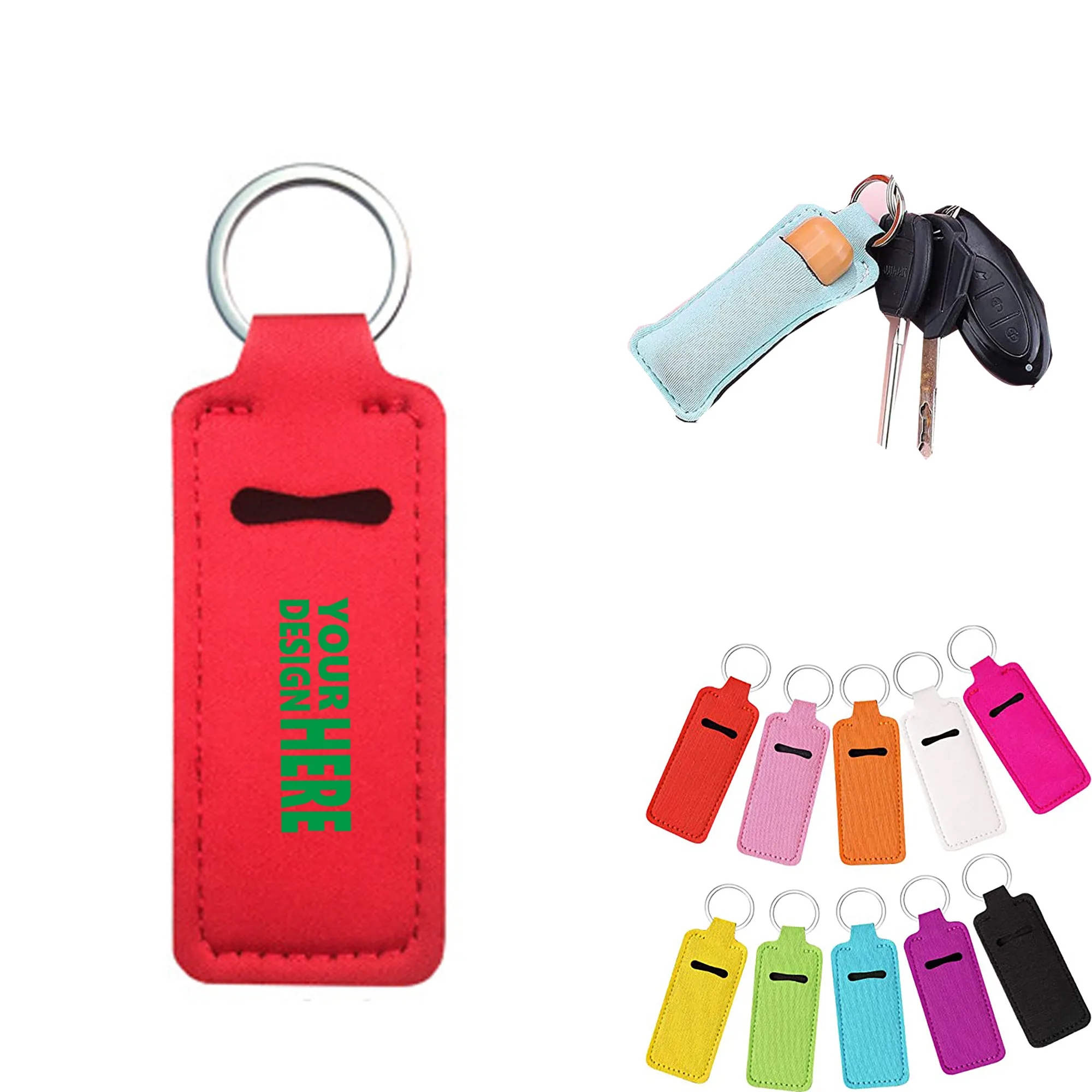 Square Lipstick Bag Keychain  10pcs 1