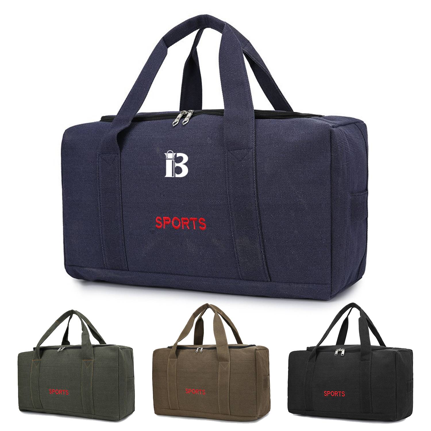 Canvas Large Capacity Portable Duffel Bag 1