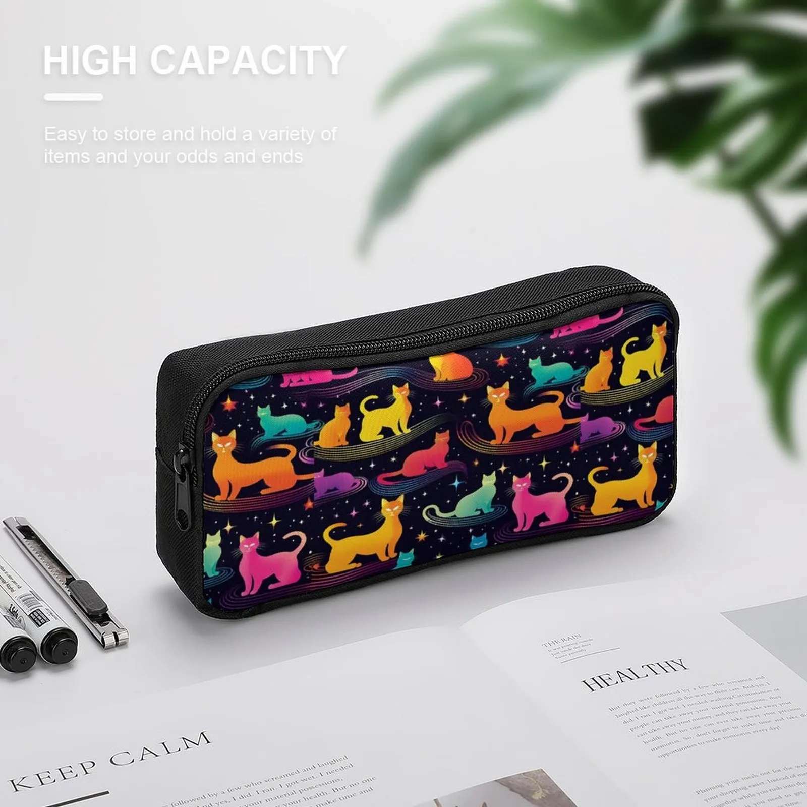 Polyester Pencil Case with Double Zipper 8