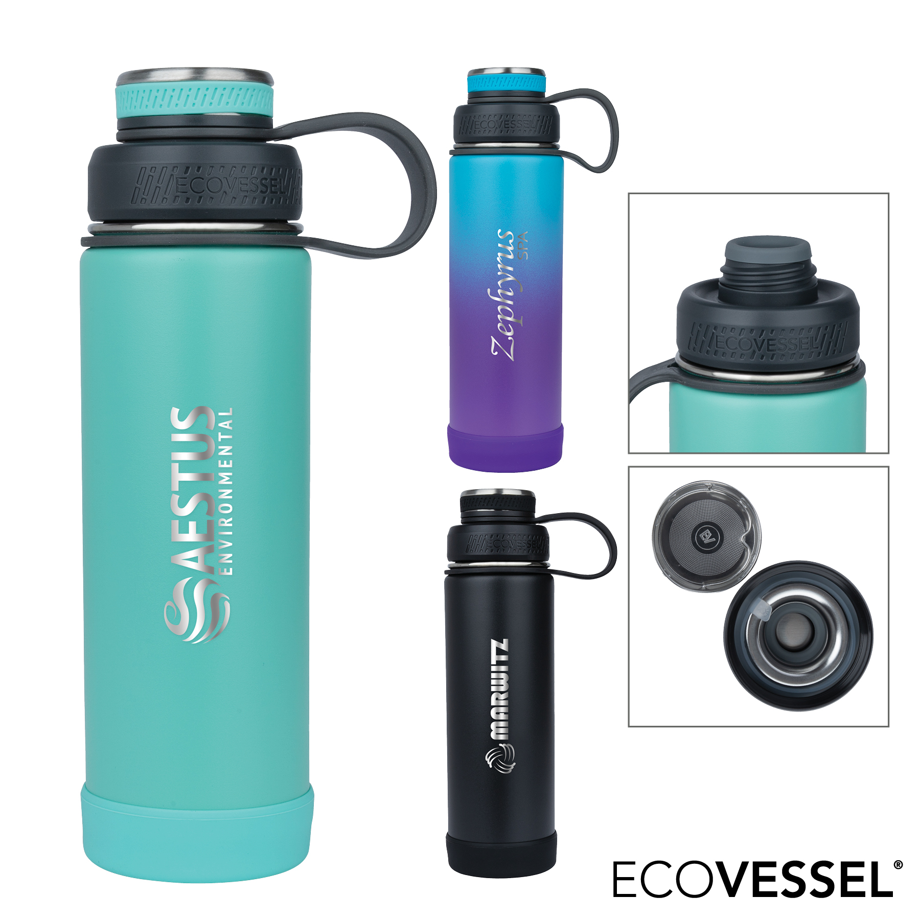 EcoVessel® Boulder 20 oz. Vacuum Insulated Water Bottle 23