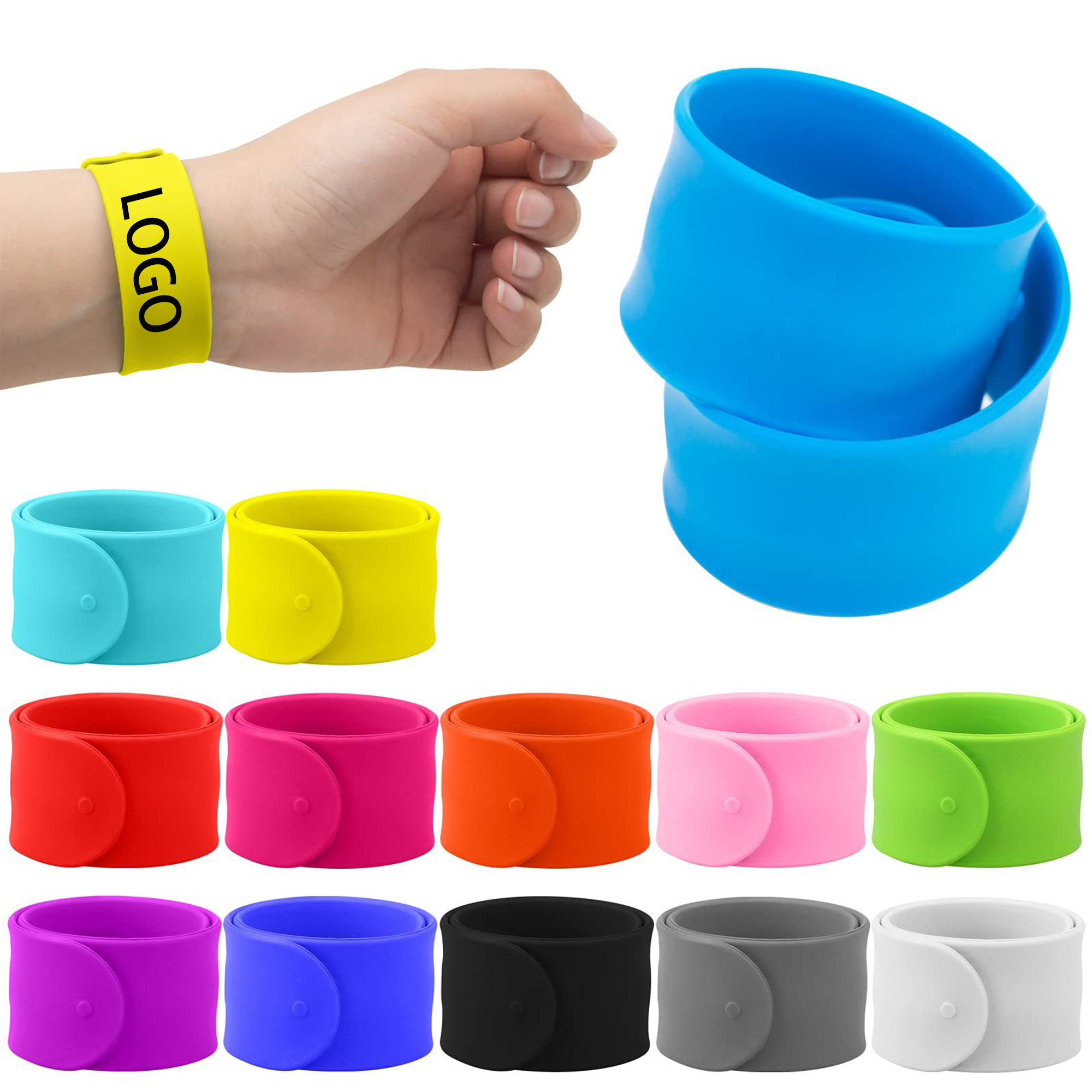 Silicone Snap Bracelets MOQ50pcs 1