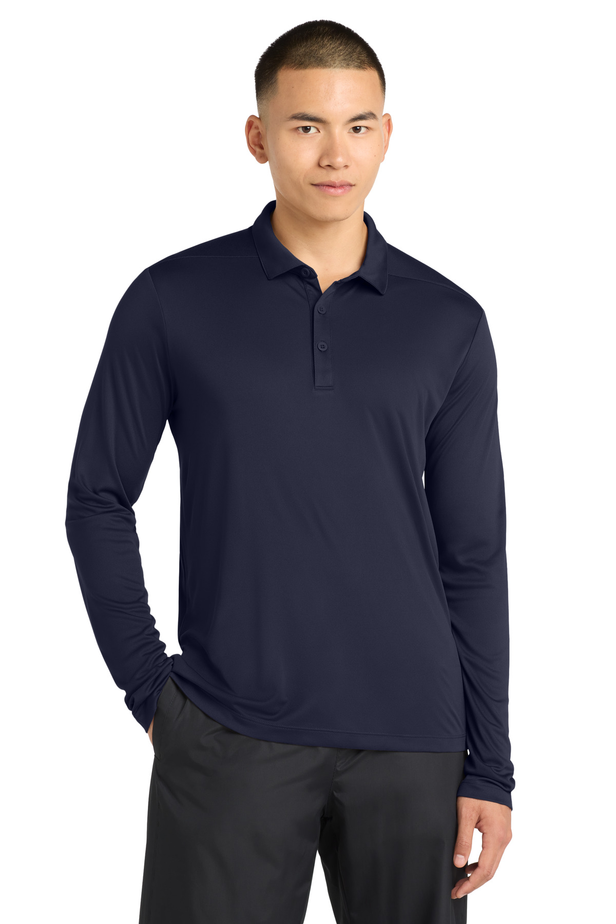 Sport-Tek Posi-UV Pro Long Sleeve Polo. ST520LS 45