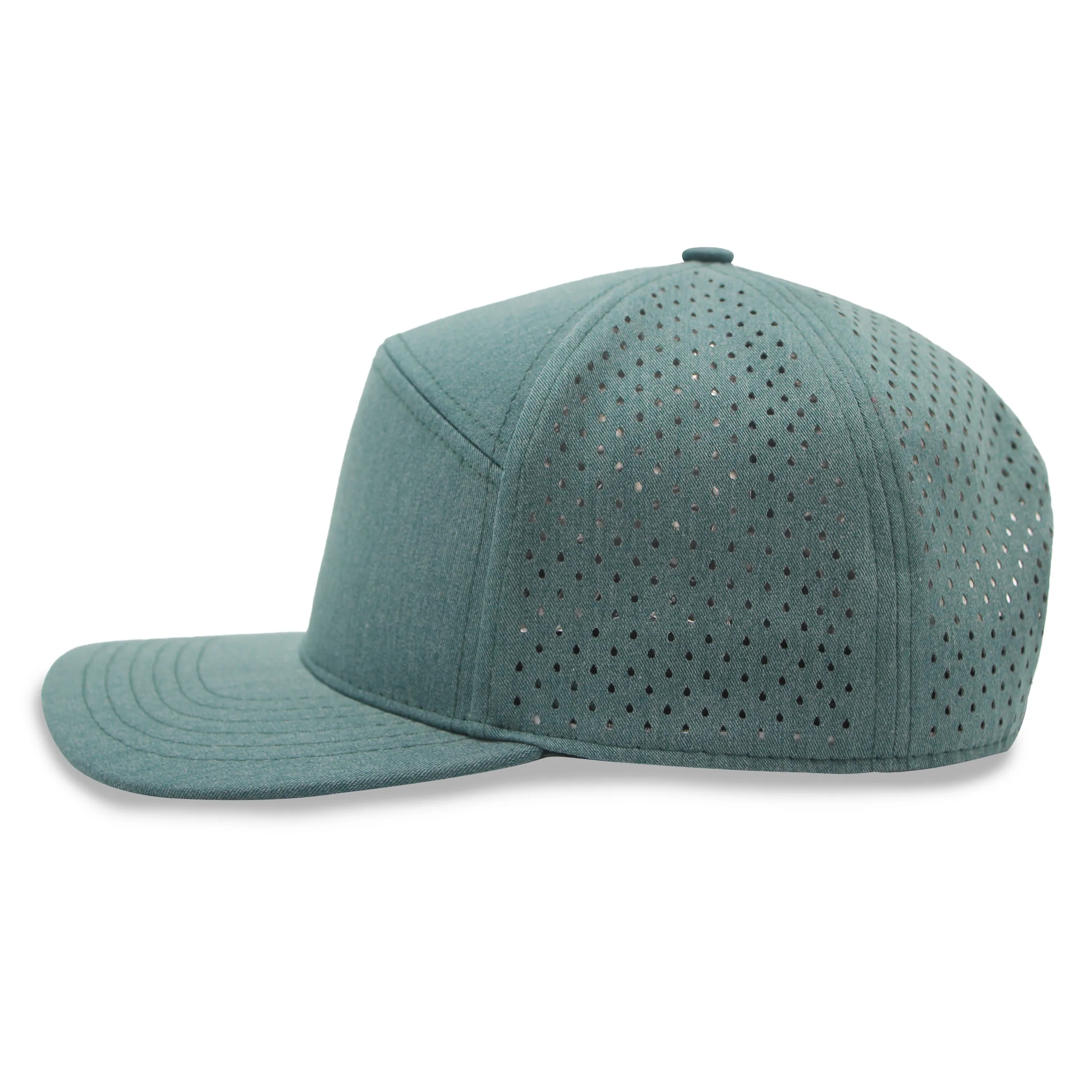 Sport trucker cap w/ laser cut mesh back