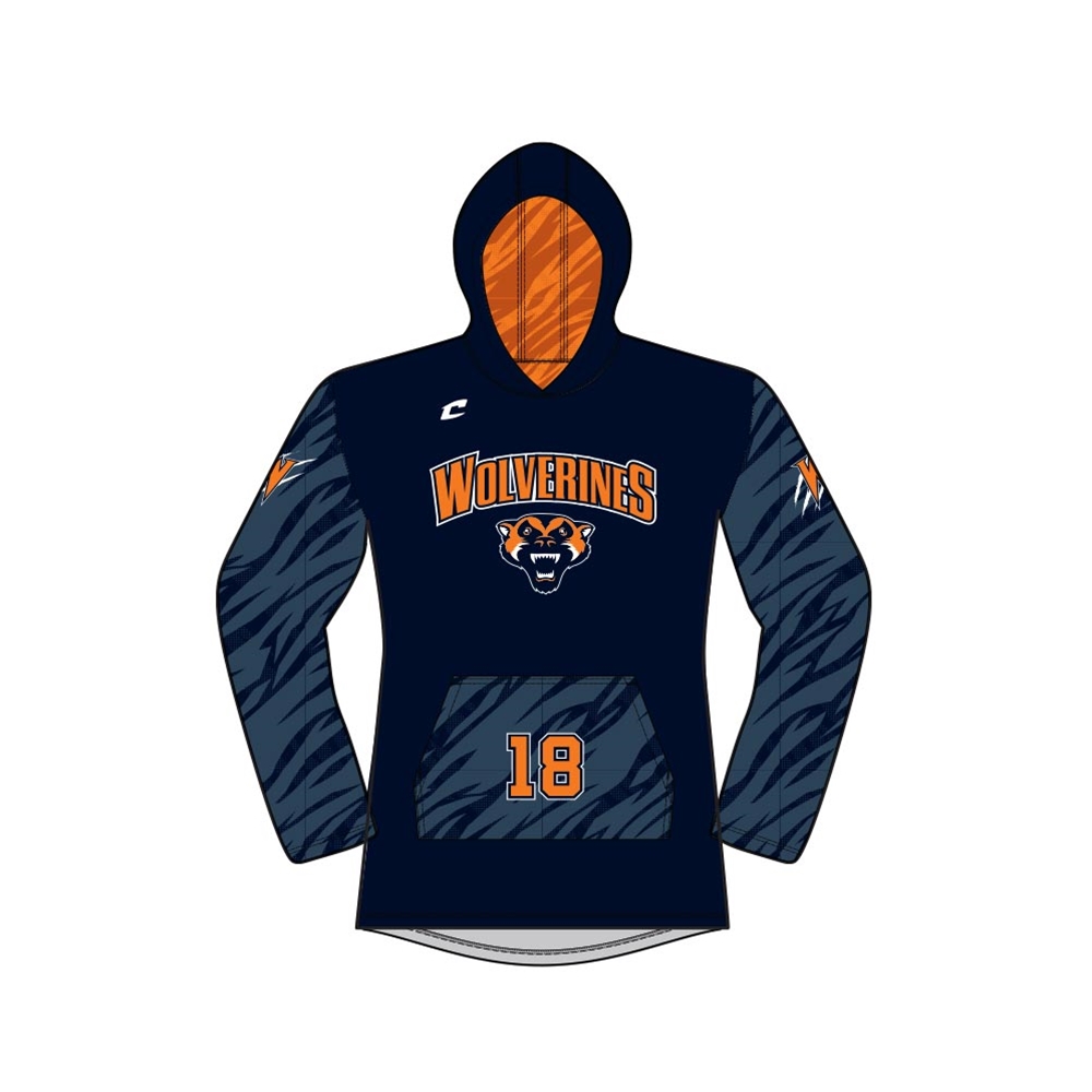 Juice Long Sleeve T-Shirt Hoodie w/Pocket Power Stretch
