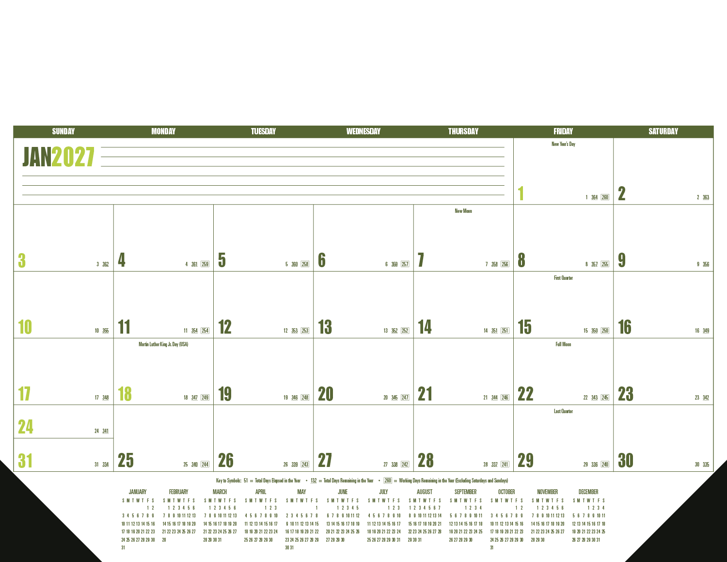 Good Value™ Multi-Color Desk Pad 23