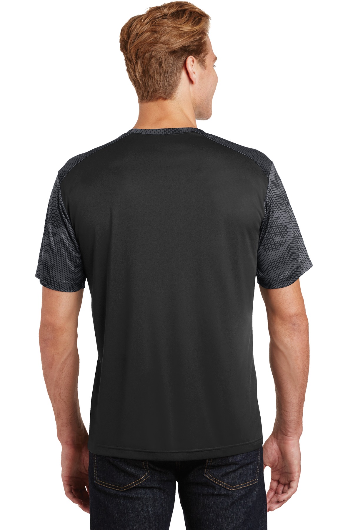 Sport-Tek CamoHex Colorblock Tee. ST371 15