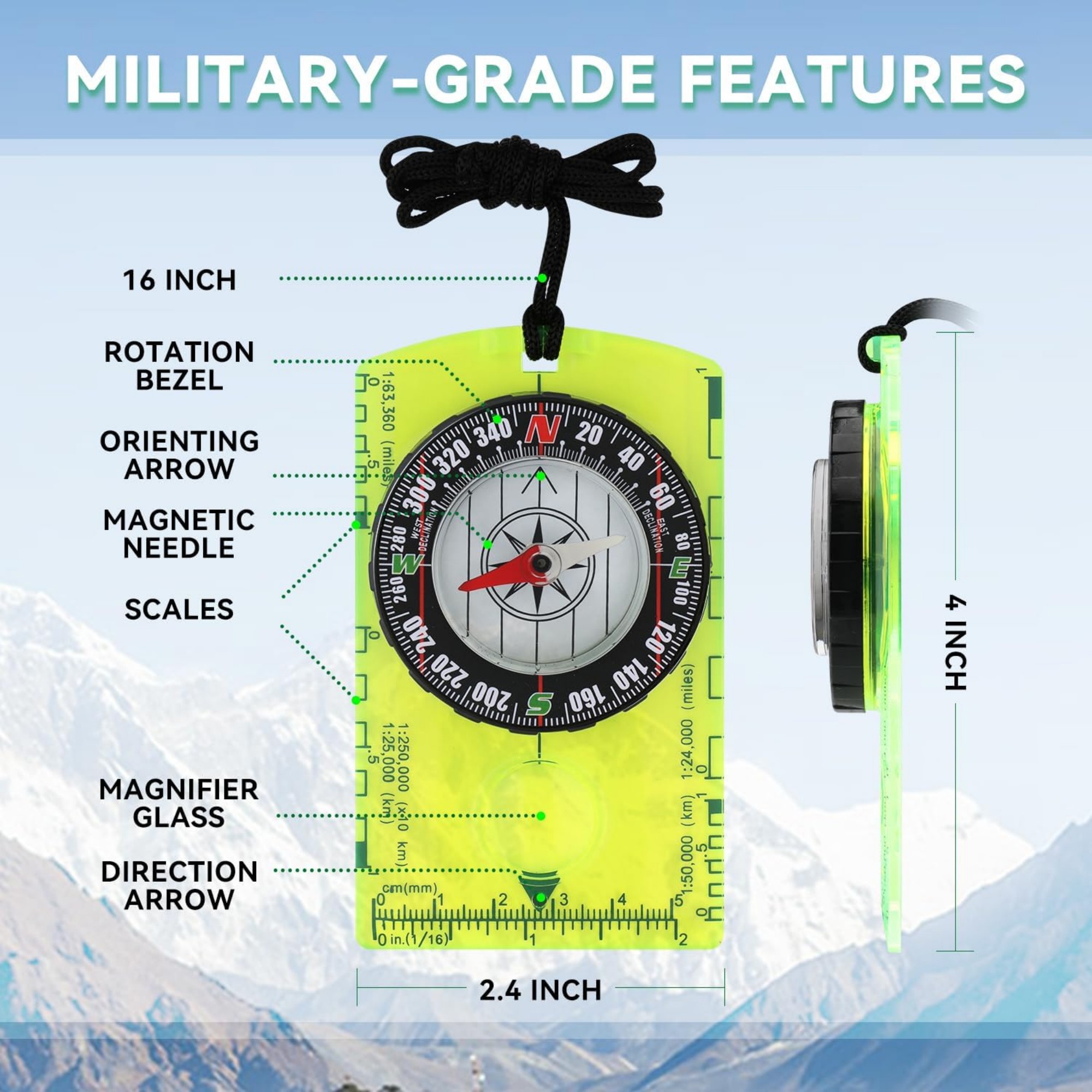 Wilderness Survival Compass 5