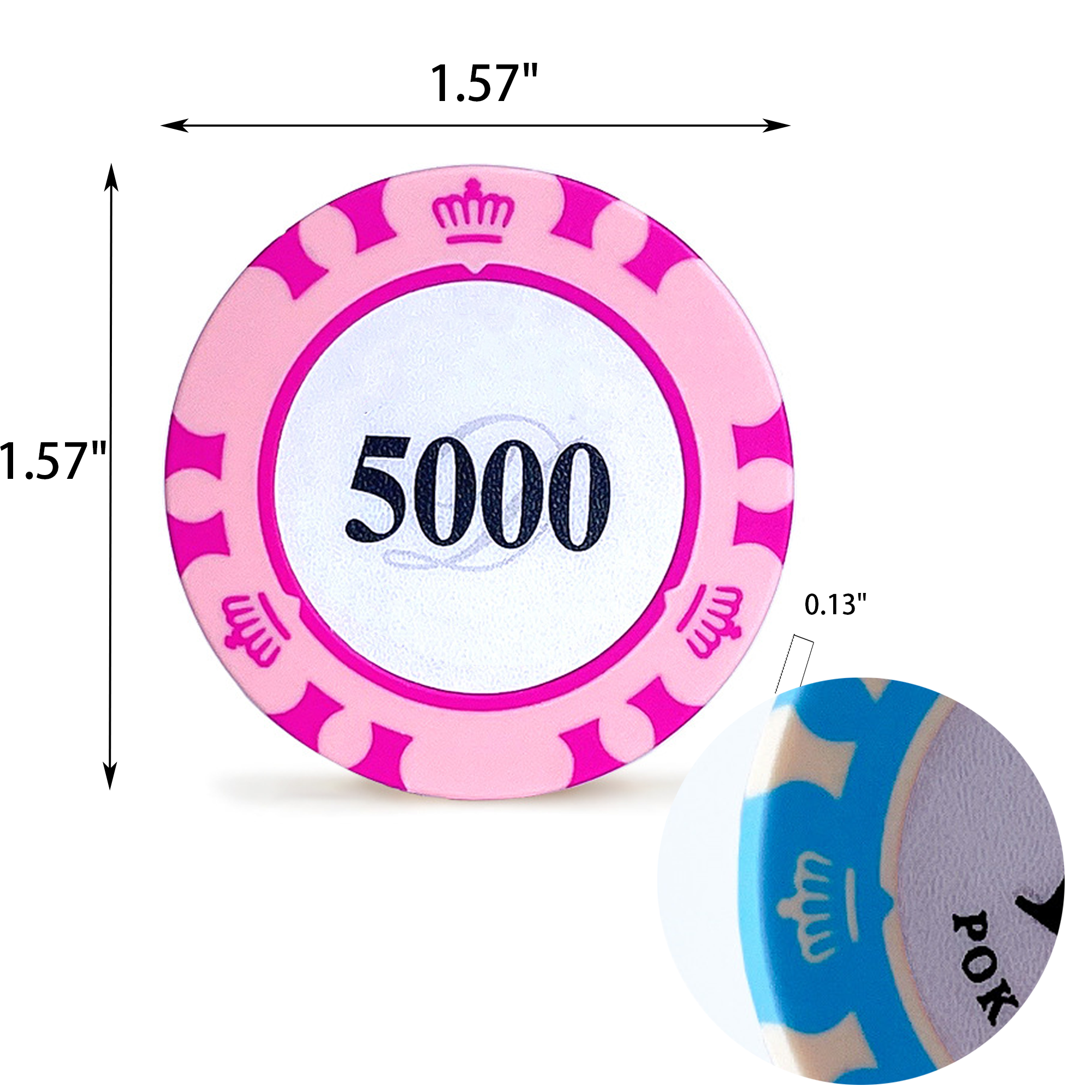 Professional Clay Poker Chips with Full Print 4